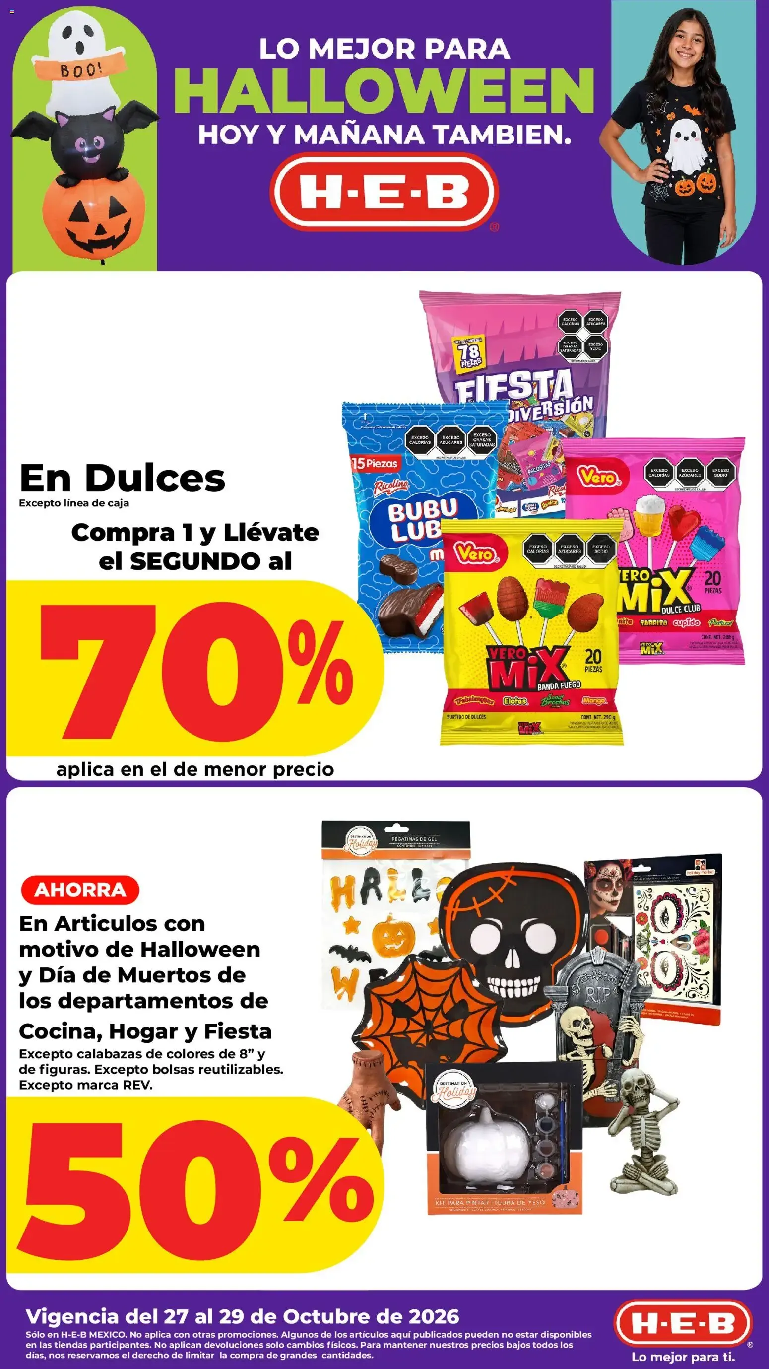 Catálogo de Lo mejor para Halloween Hoy y Mañana También 27 de octubre al 29 de octubre 2026 - Pagina 1