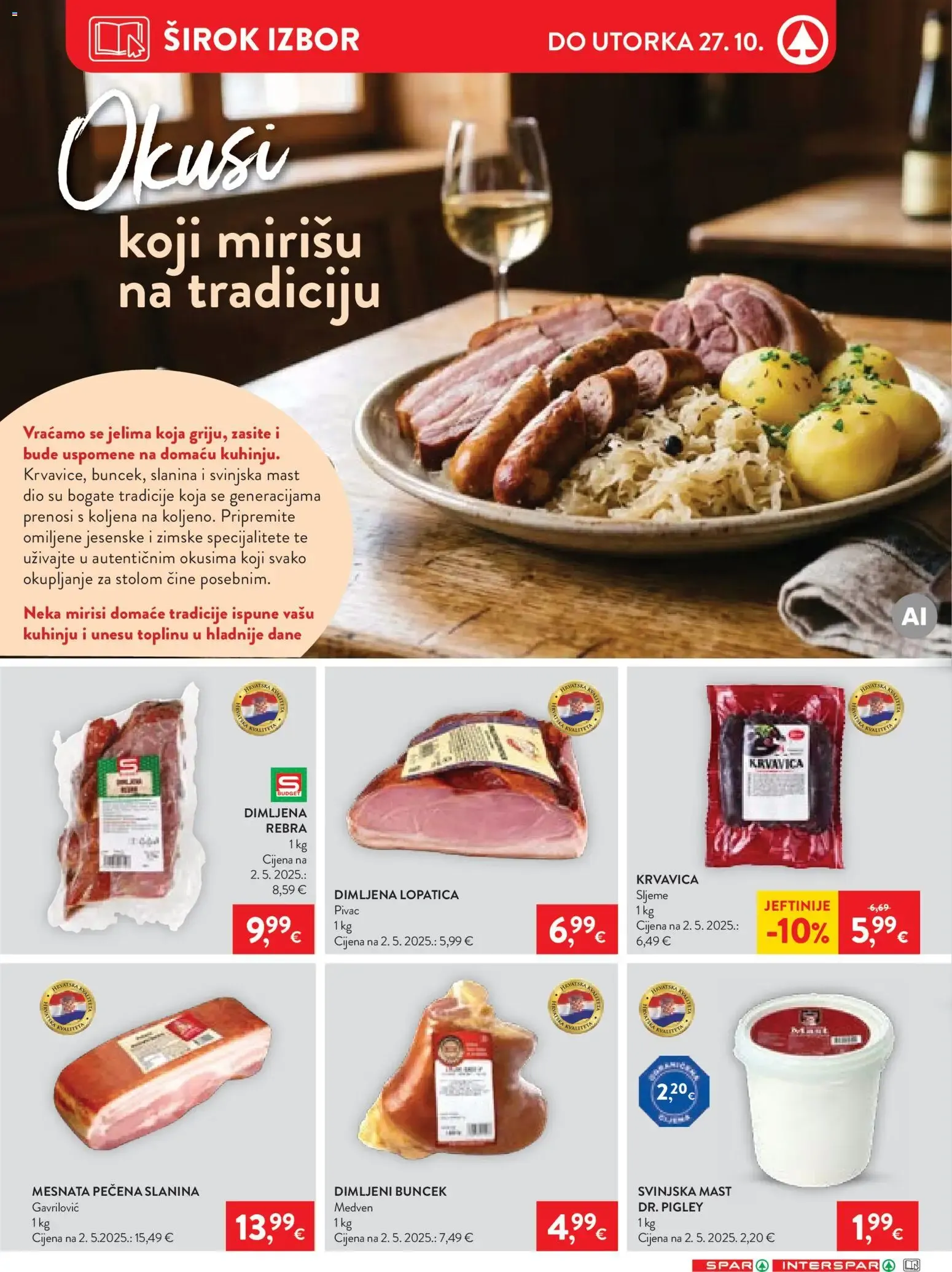 Katalog Spar Katalog novi od 21.10.2026 na listanje > letak digitalni od 21. listopada do 27. listopada 2026. - Pregled Stranica 15