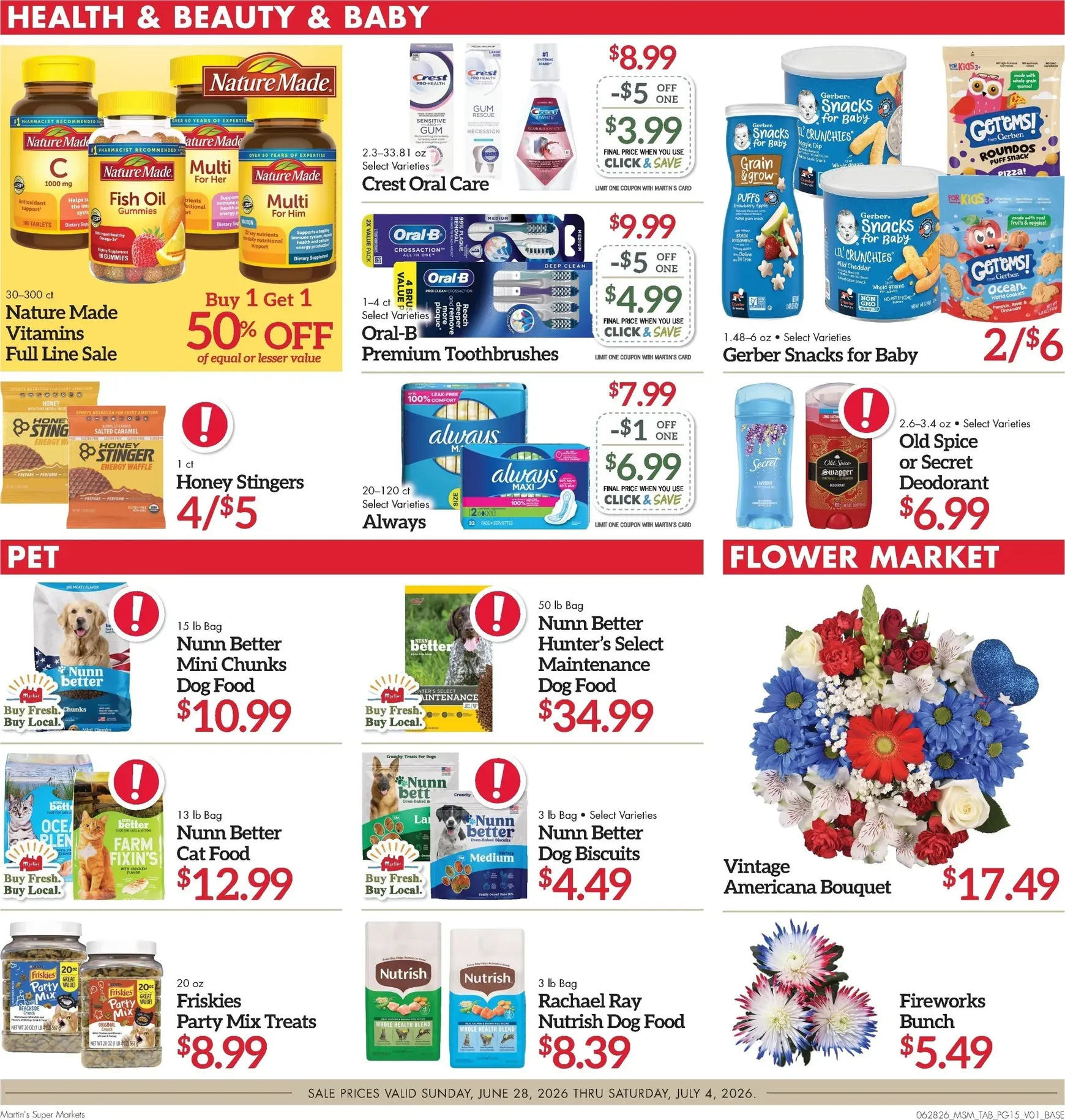 Weekly ad Current Martin's Super Markets leaflet valid from Sunday 06/28/2026 to Saturday 07/04/2026 from June 28 to July 4 2026 - Page 15