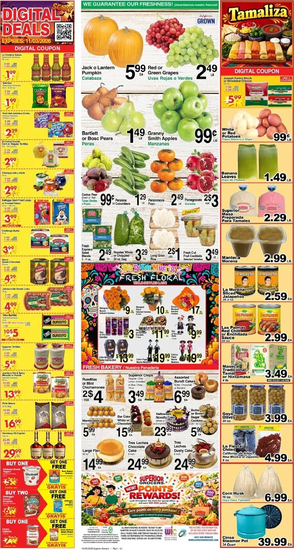 Weekly ad Current Superior Grocers leaflet valid from Wednesday 10/28/2026 to Tuesday 11/03/2026 from October 28 to November 3 2026 - Page 4