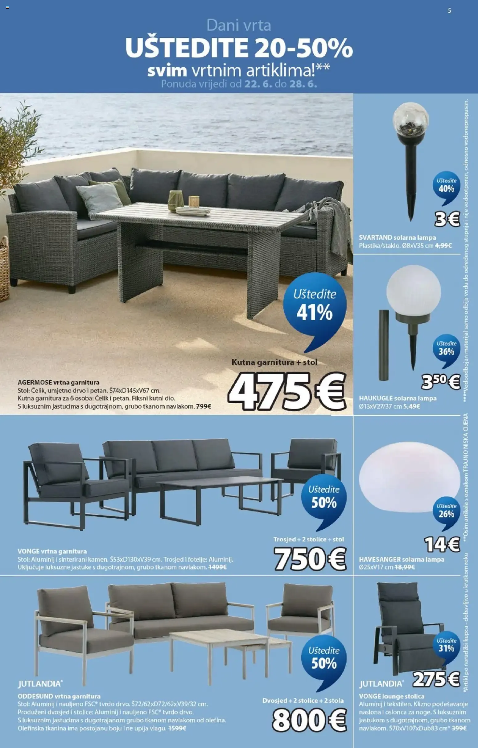 Katalog JYSK Katalog novi od 22.06.2026 na listanje > letak digitalni od 22. lipnja do 28. srpnja 2026. - Pregled Stranica 5