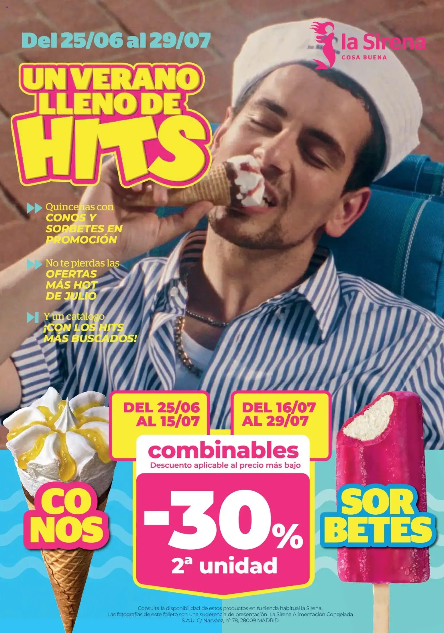 Catálogo de La Sirena: Un Verano Lleno de Hits 25 de junio al 29 de julio 2026 - Página 1