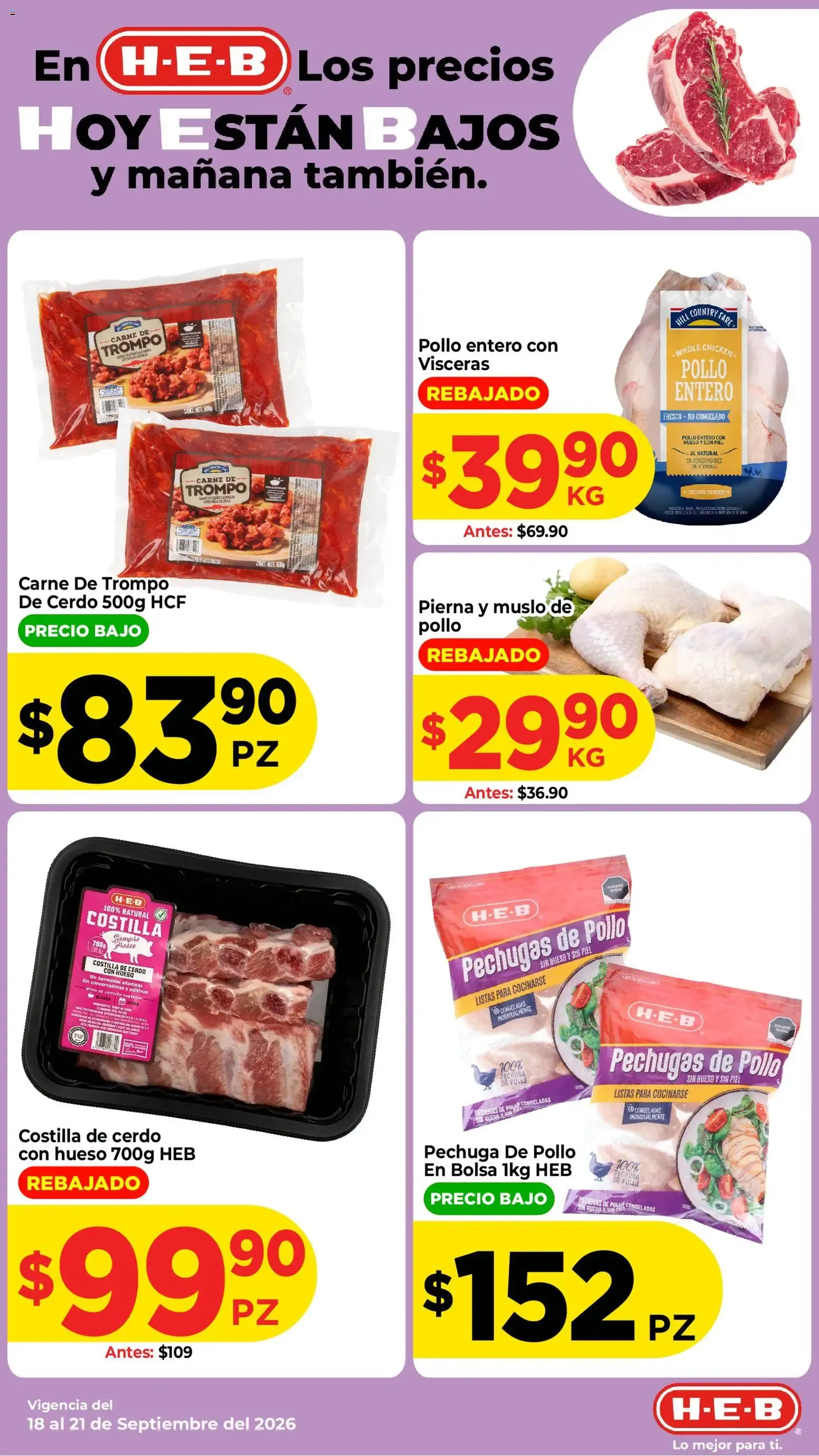 Catálogo de H-E-B: Los precios hoy están bajos y mañana también. 18 de septiembre al 24 de septiembre 2026 - Pagina 4