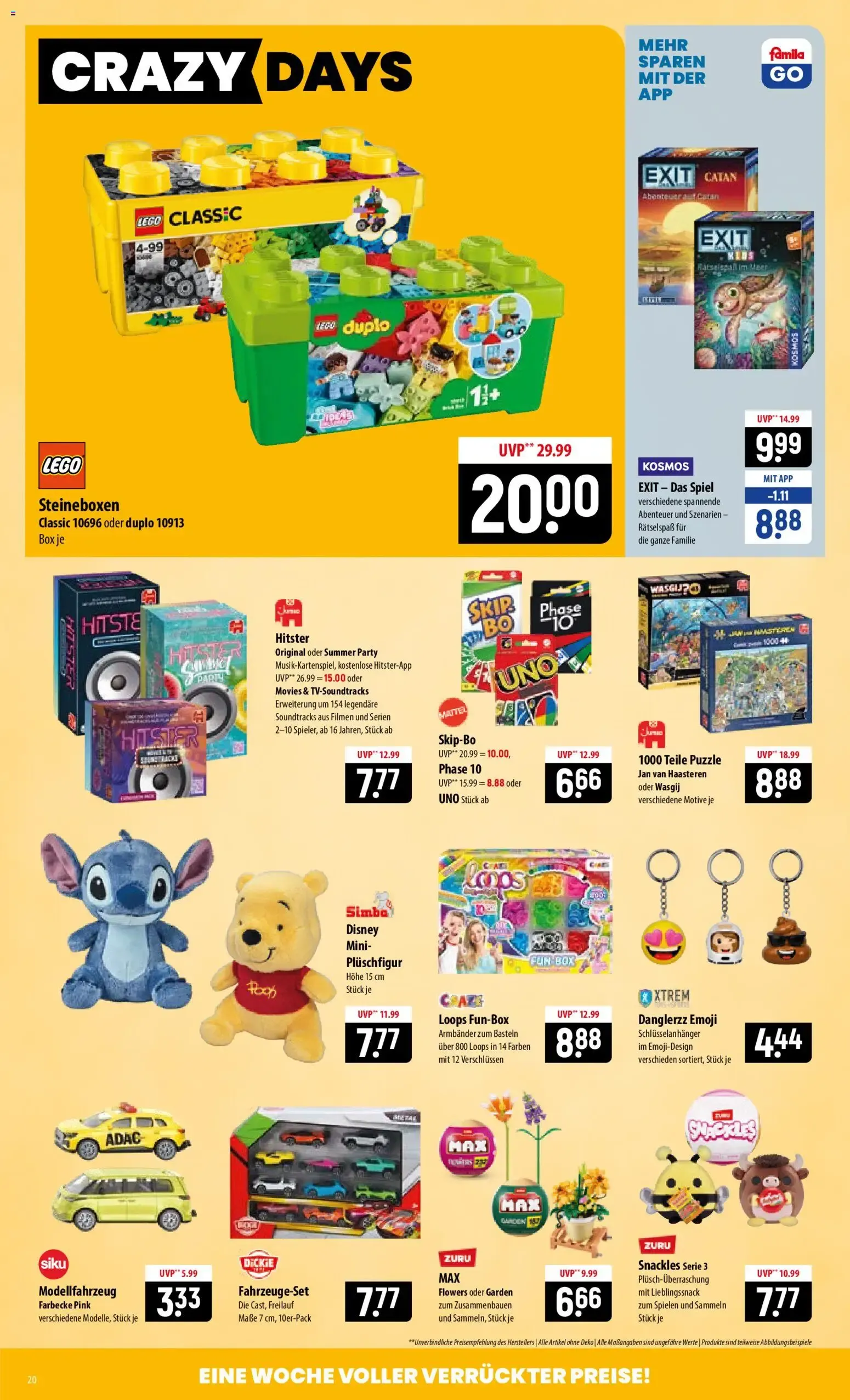 Famila Prospekt: Crazy Days von 31. August bis 5. September 2026 - Prospekt seite 20