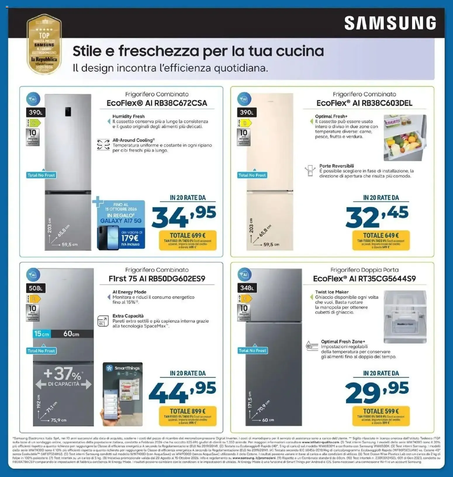 Sinergy: ALTA TECNOLOGIA, ZERO PENSIERI TASSO ZERO da 2 ottobre a 21 ottobre di 2026 - Pagina del volantino 14