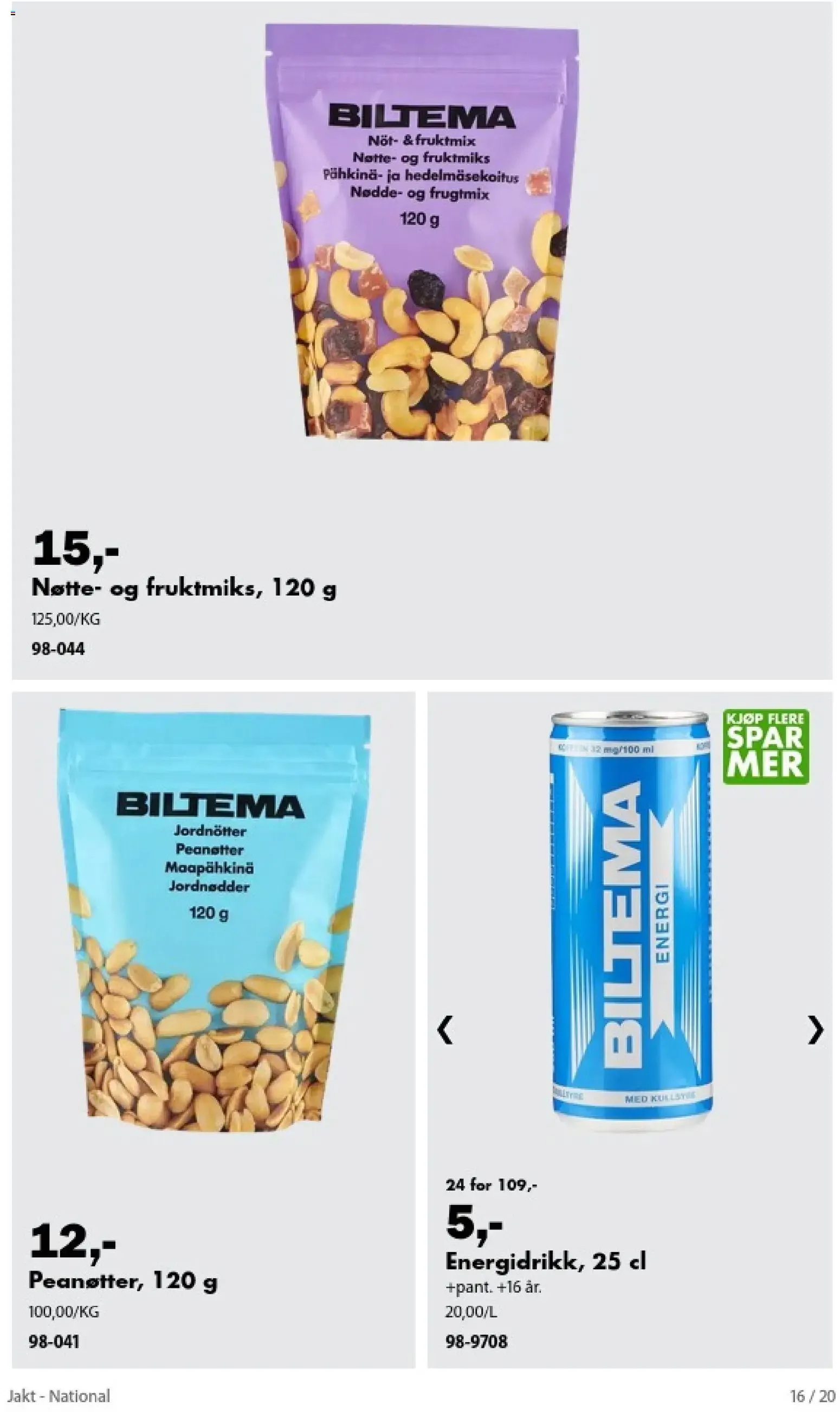 Biltema Jakt - National (17/08/2026 - 31/10/2026) - Kundeavis og tilbud fra 17. august til 31. oktober 2026 - kundeavisside 16