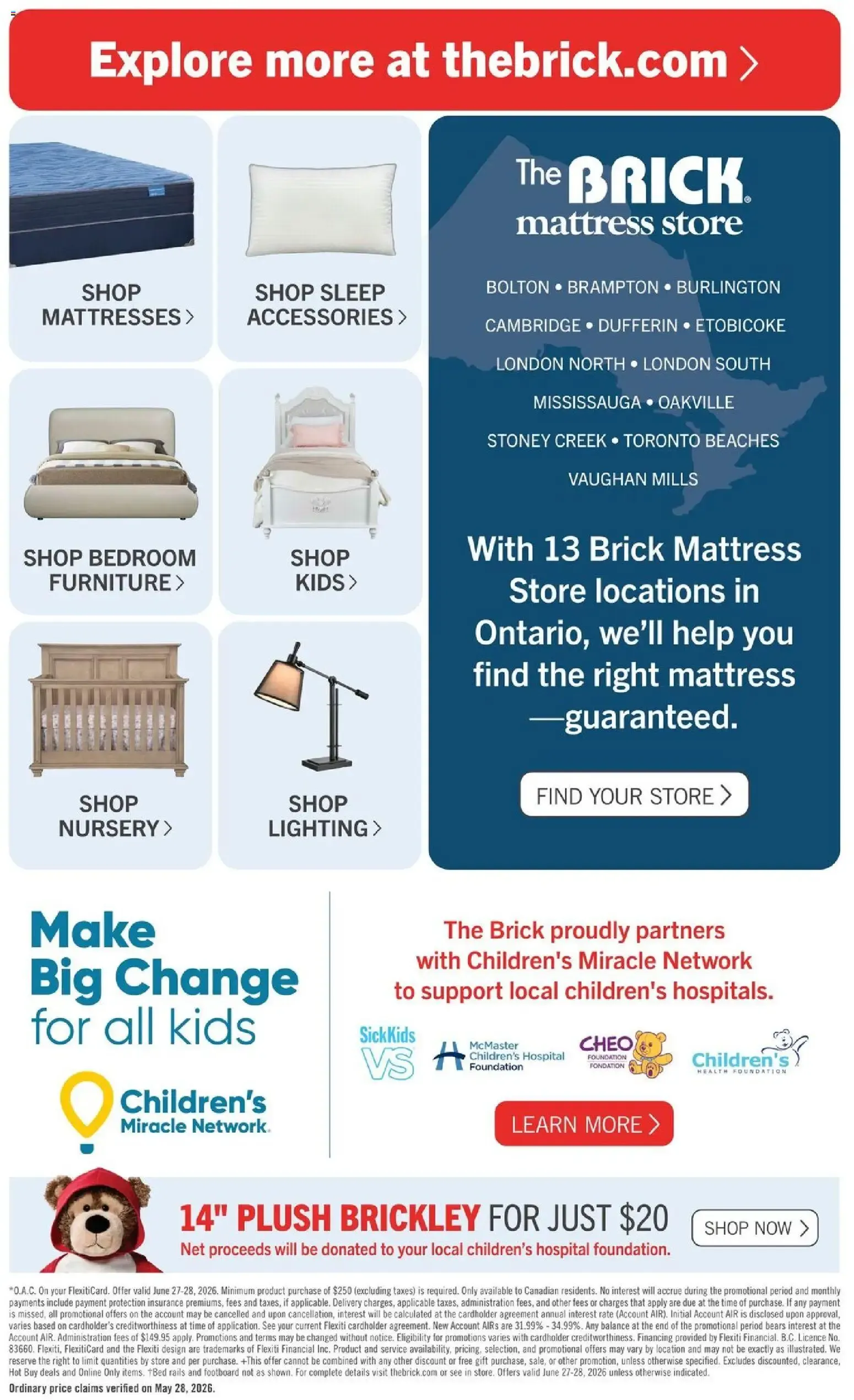 The Brick - Brick Mattress Store from Jun 22, 2026 > weekly specials & deals from June 22 to July 8 2026 - flyer page 9