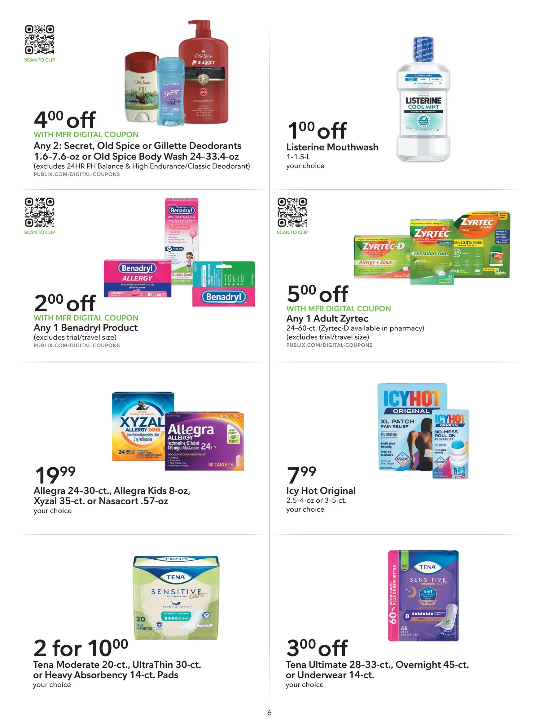Weekly promotion Current Publix - Extra Savings leaflet valid from Thursday 08/13/2026 to Wednesday 08/26/2026 spanning from August 13 to August 26 2026 - Page 6 for Catalogue 365