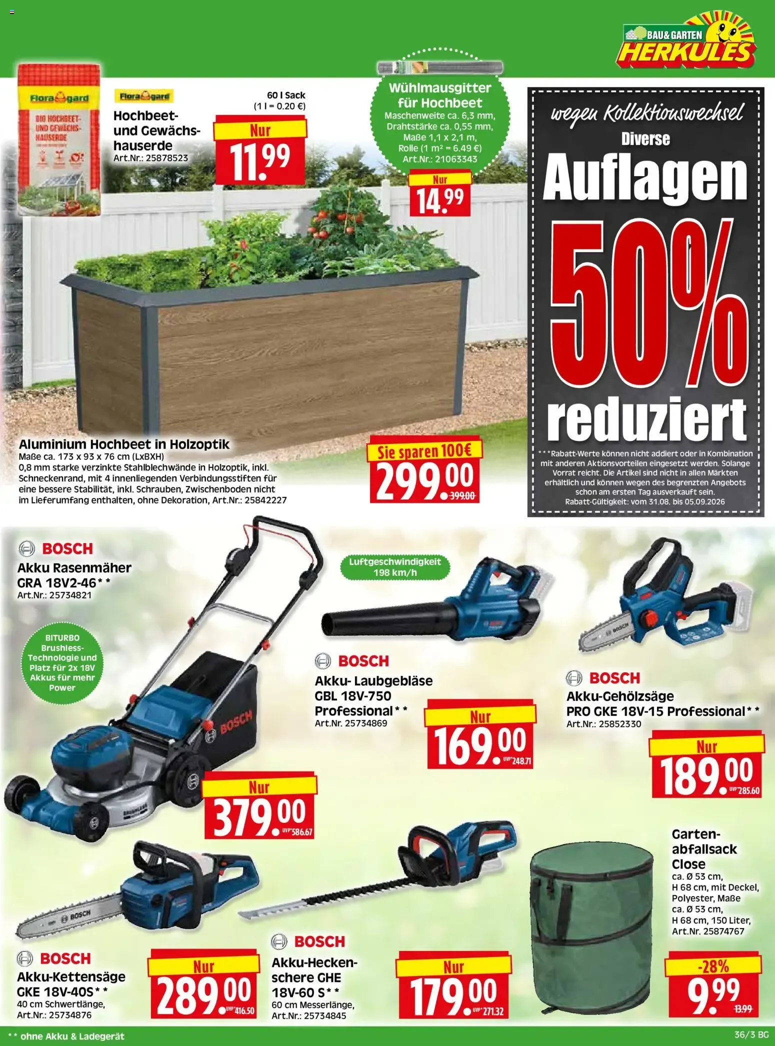 HERKULES Bau & Garten (ab 31.08.2026) zum Blättern von 31. August bis 5. September 2026 - Prospekt seite 3