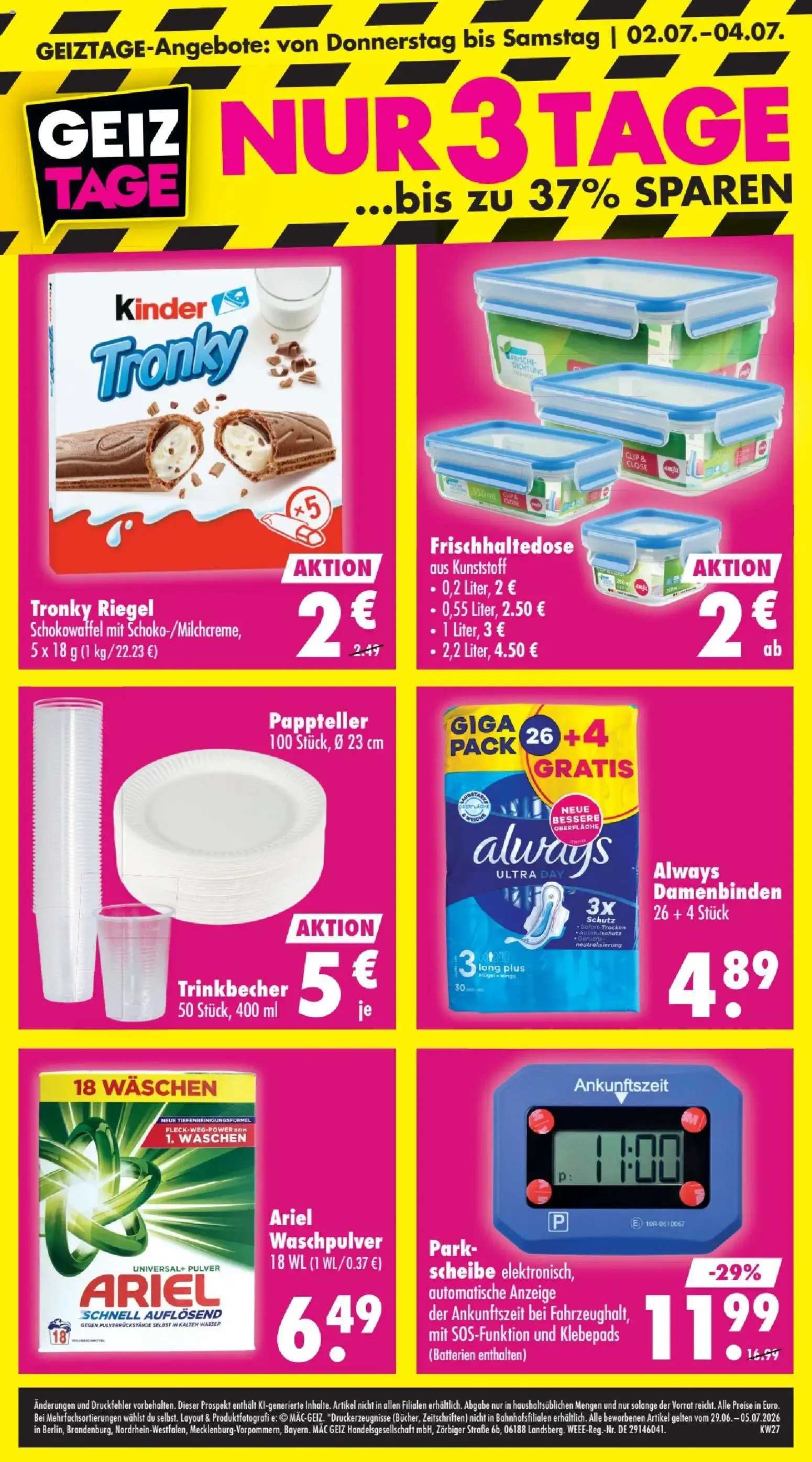 Mäc Geiz - Produktkatalog (ab 29.06.2026) zum Blättern von 29. Juni bis 5. Juli 2026 - Prospekt seite 12