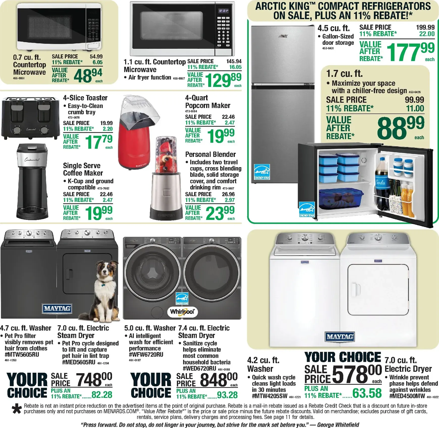Weekly ad Current Menards - 11% Rebate Sale leaflet valid from Thursday 07/16/2026 to Sunday 07/26/2026 from July 16 to July 26 2026 - Page 17