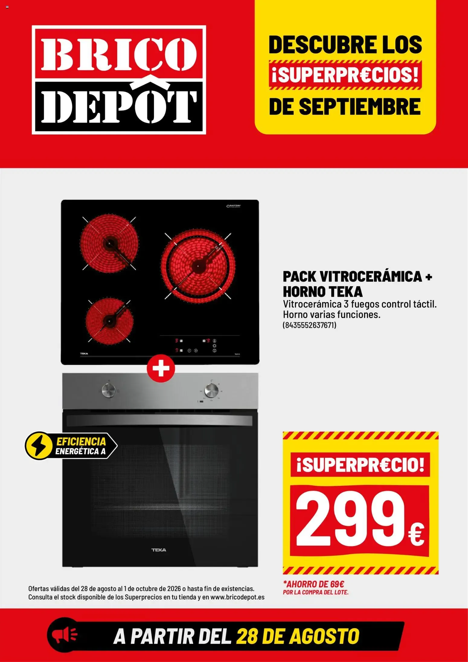 Catálogo de Brico Depôt ¡Superprecios! de Septiembre 28 de agosto al 1 de octubre 2026 - Página 1