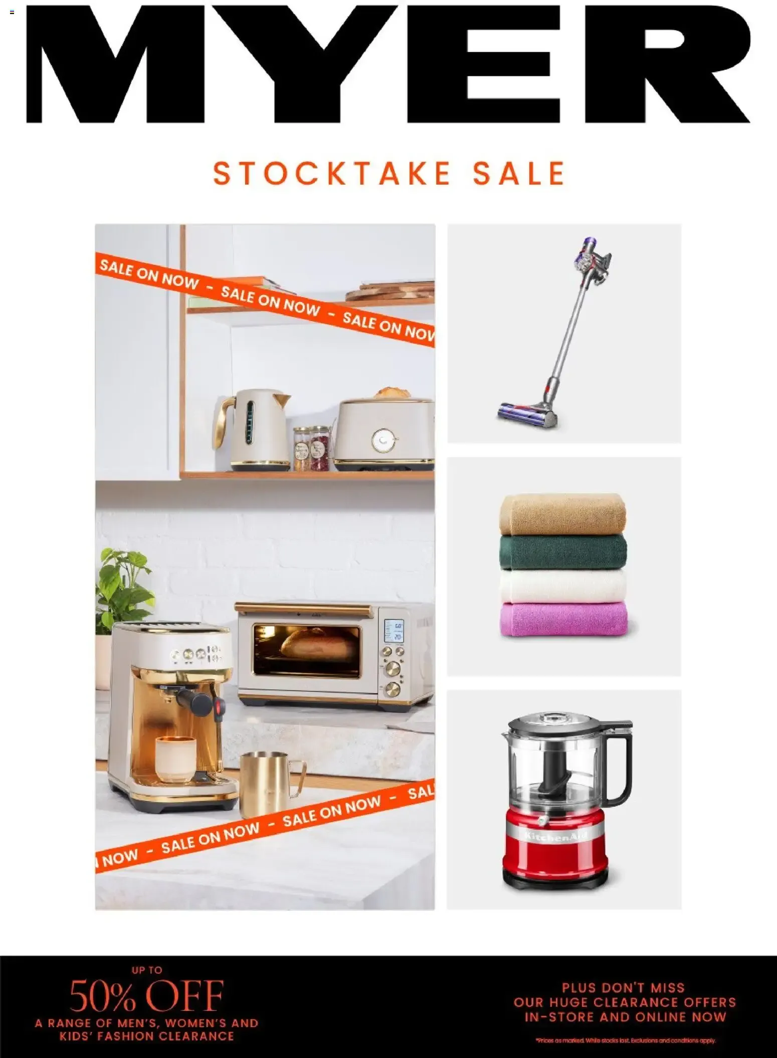 Myer Stocktake Sale - 25/05/2026 > weekly / monthly specials