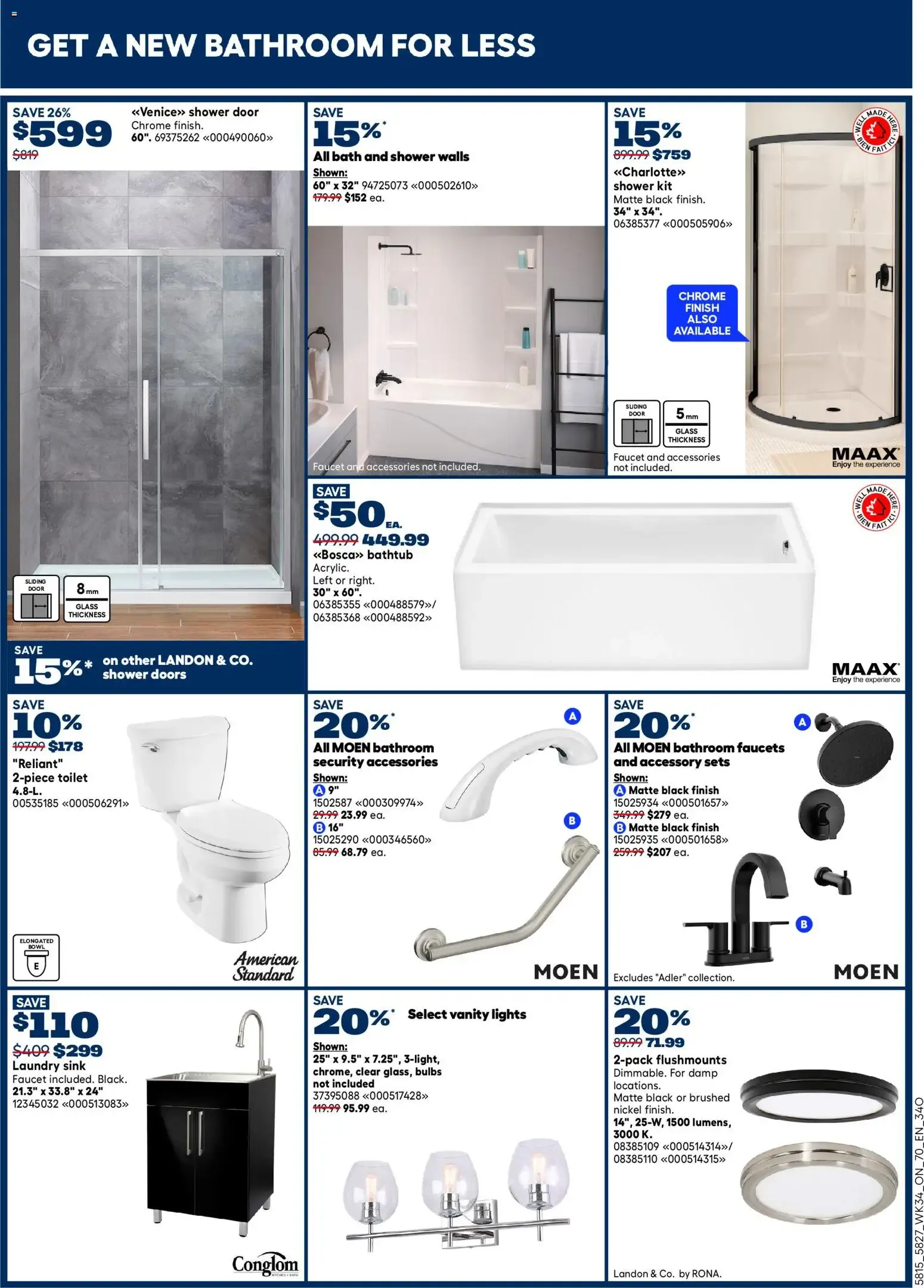 Rona weekly flyer from Sep 17, 2026 > weekly specials & deals from September 17 to September 30 2026 - flyer page 7
