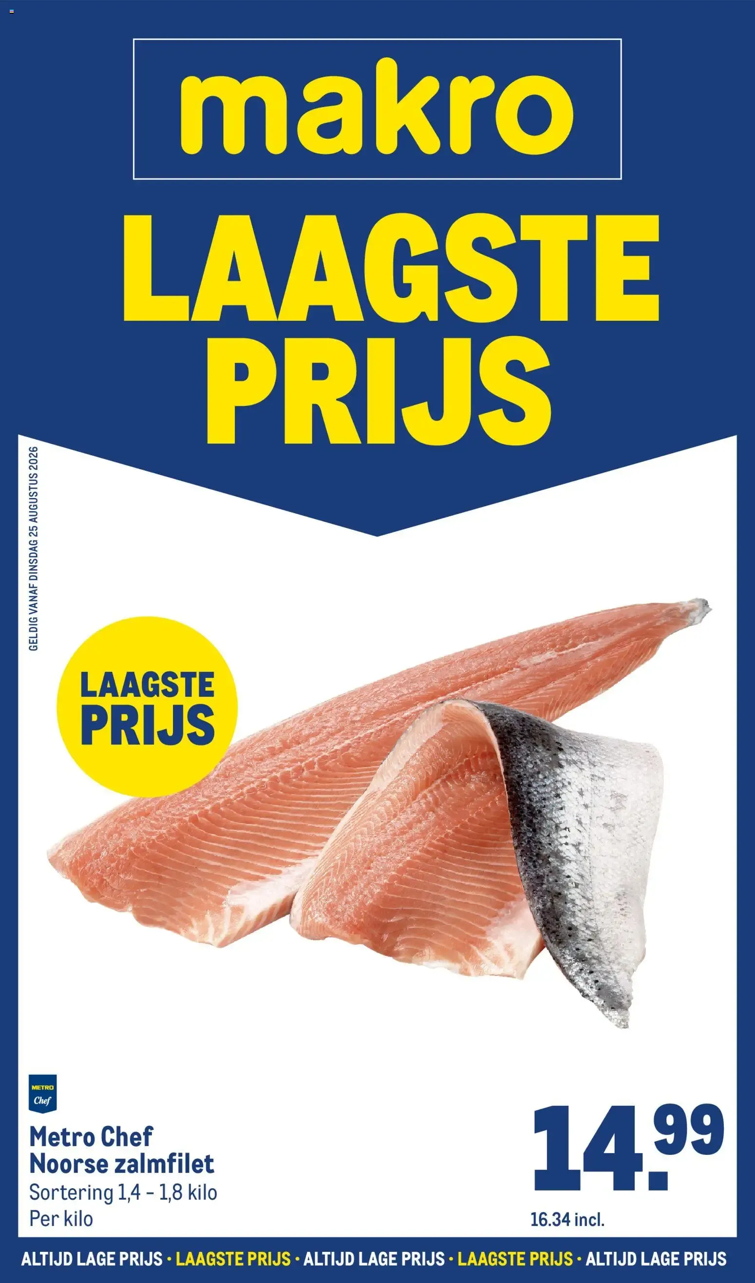 Makro - Laagste Prijs: Noorse Zalmfilet van 25 augustus tot 31 december 2026 - Folder pagina 1