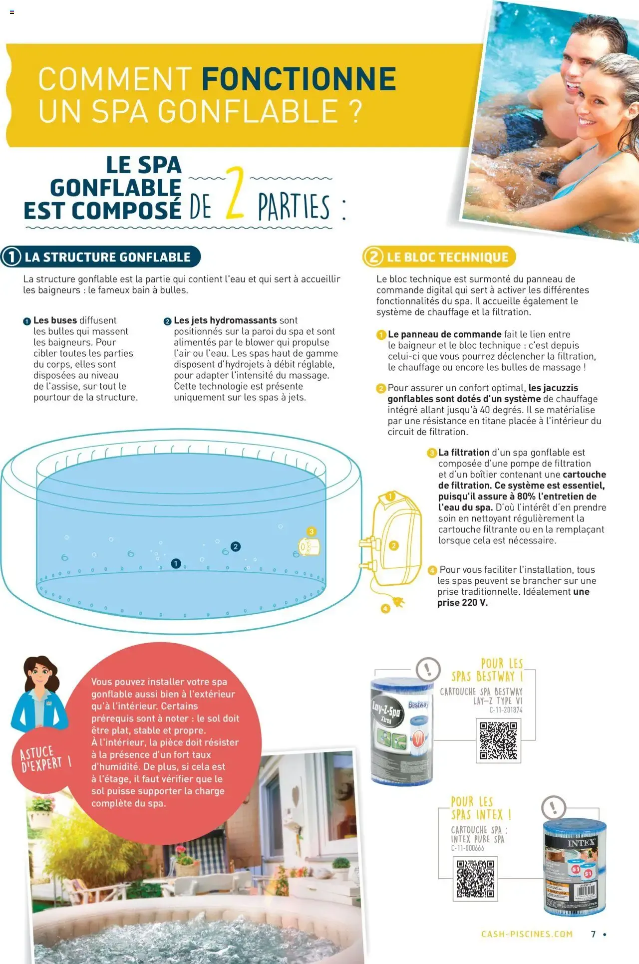 Cash Piscines Guide spas gonflables à partir du 01/03/2024 - promo en ligne du 1 mars au 30 septembre 2026 - Catalogue page 7