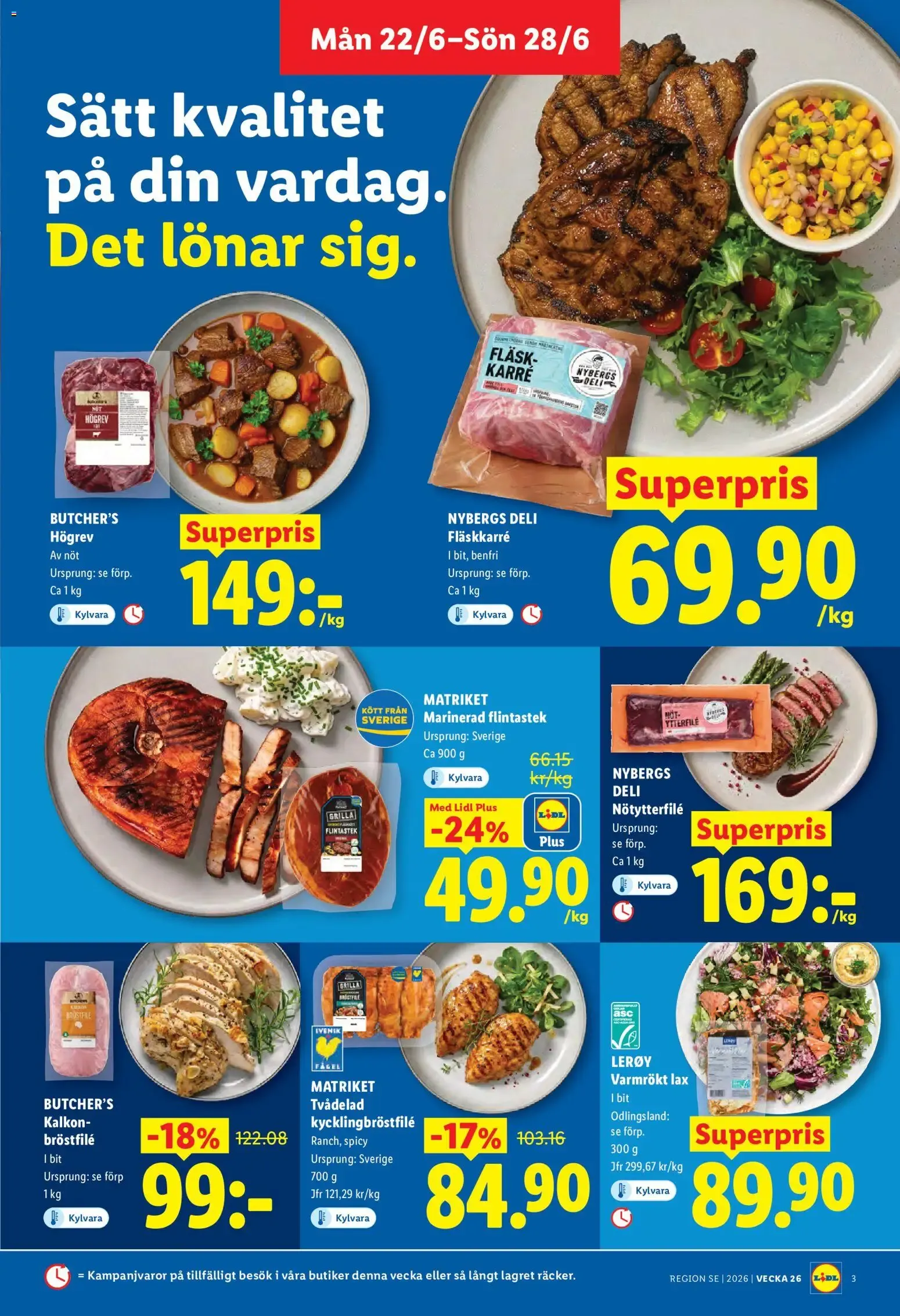 Lidl: Veckans erbjudanden 22/6-28/6 från 22 juni till 28 juni 2026 - Reklamblad sidor 3