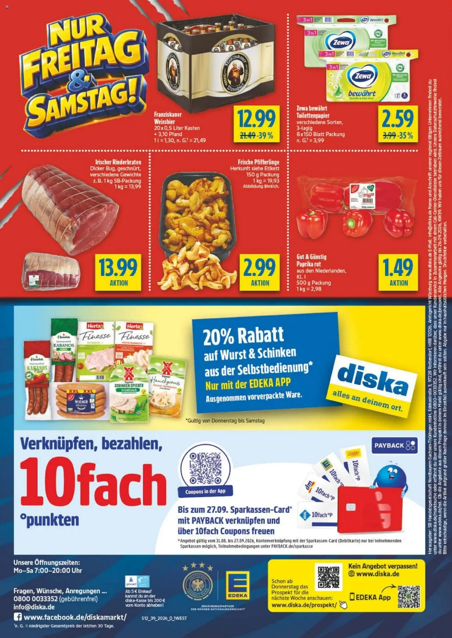 Diska Bayern (ab 21.09.2026) zum Blättern von 21. September bis 26. September 2026 - Prospekt seite 16