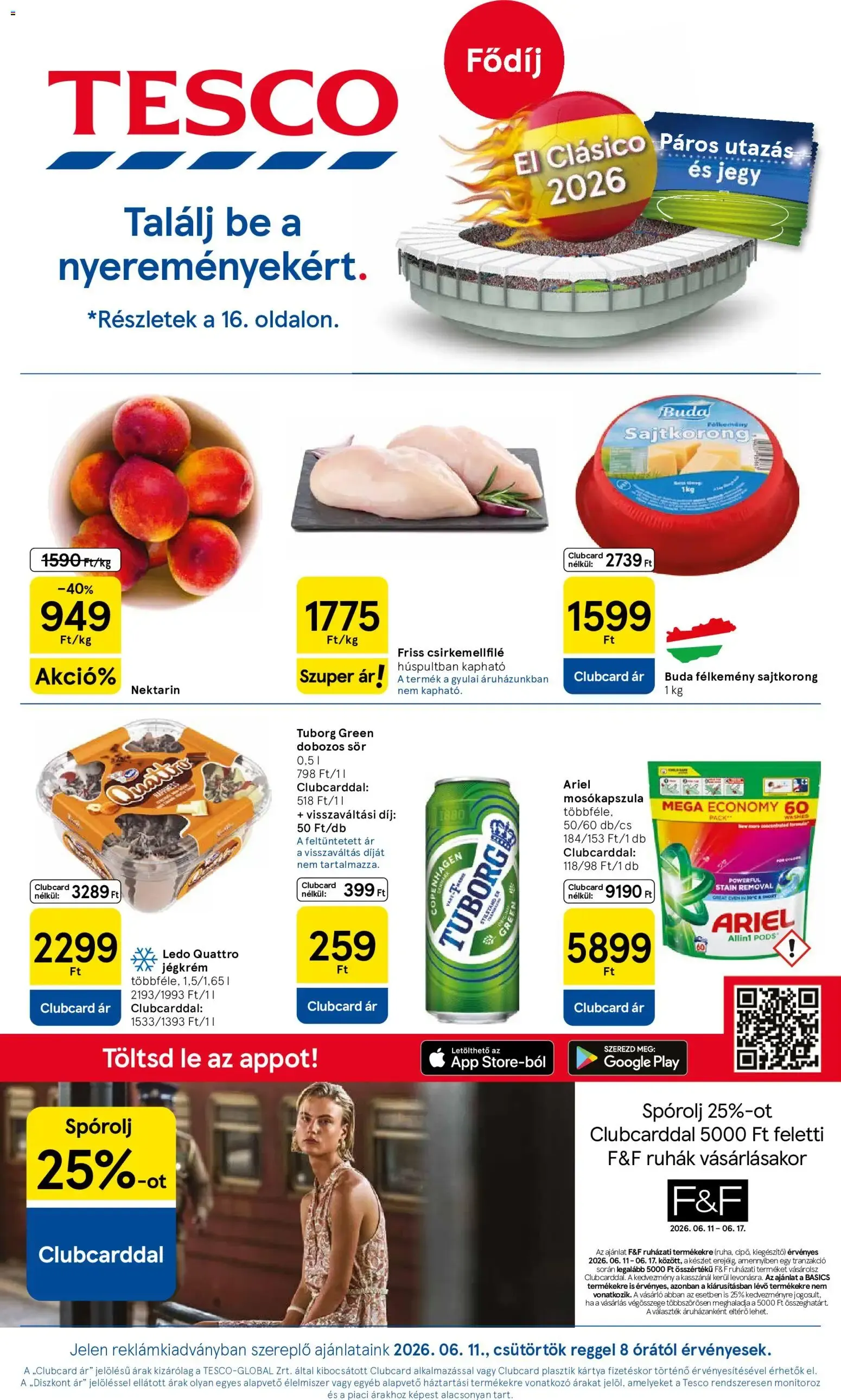 Katalógus Tesco aktuális akciós újság - 2026.06.11.-tól - online június 11.-tól június 17.-ig 2026. - Oldal 1