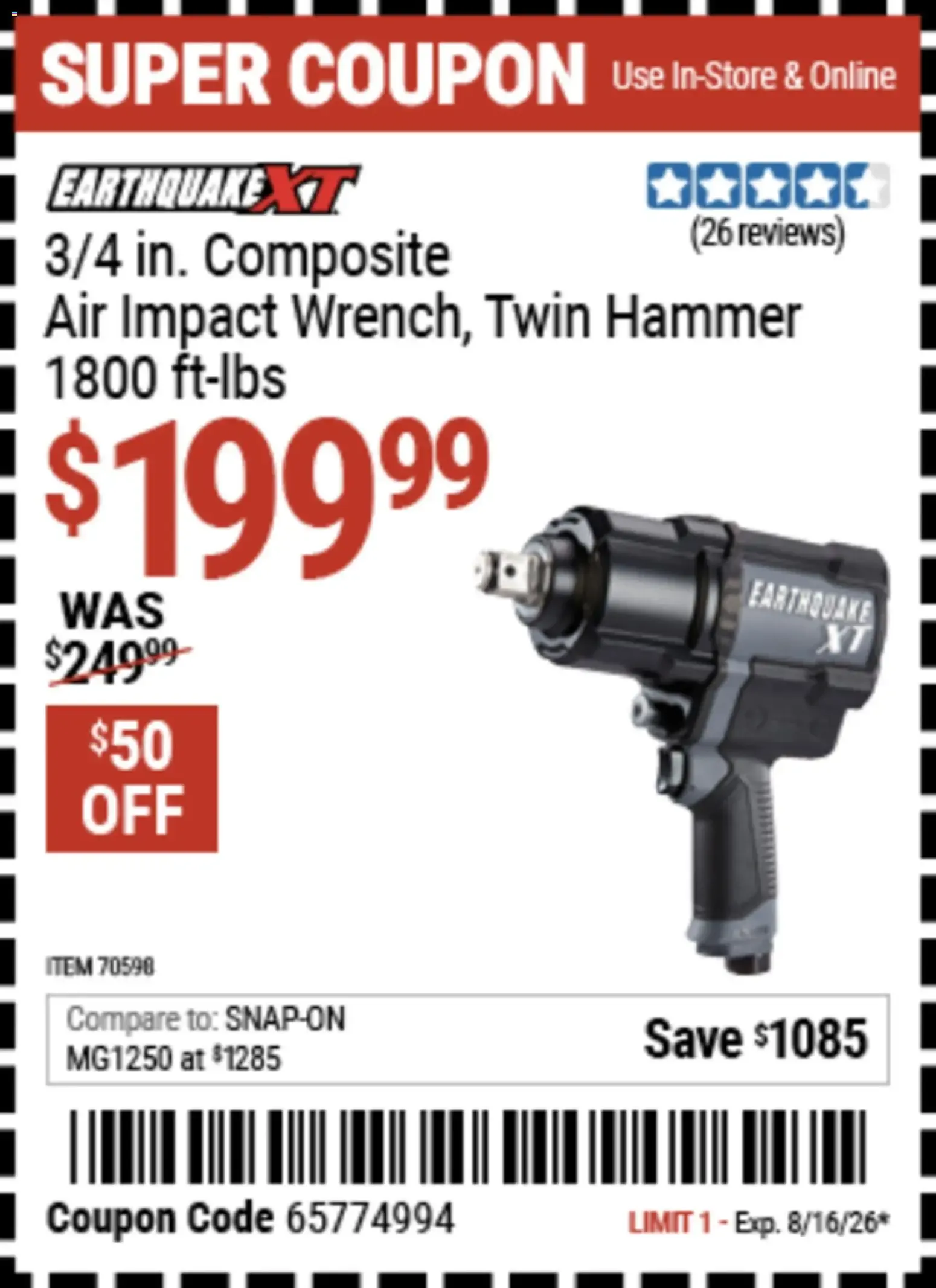 Weekly ad Harbor Freight Weekly Ad (08/03 - 08/16 2026) - Flyer from August 3 to August 16 2026 - Page 6