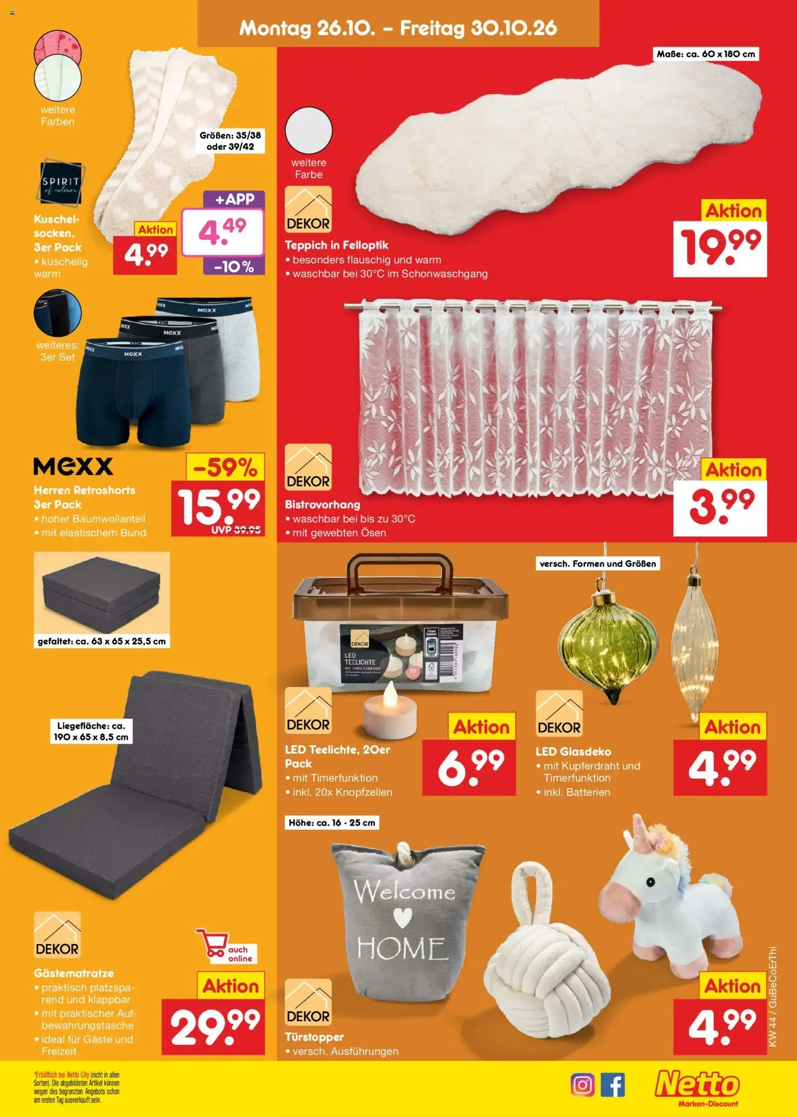 Netto Marken-Discount Prospekt (ab 26.10.2026) » Angebote von 26. Oktober bis 30. Oktober 2026 - Prospekt seite 39