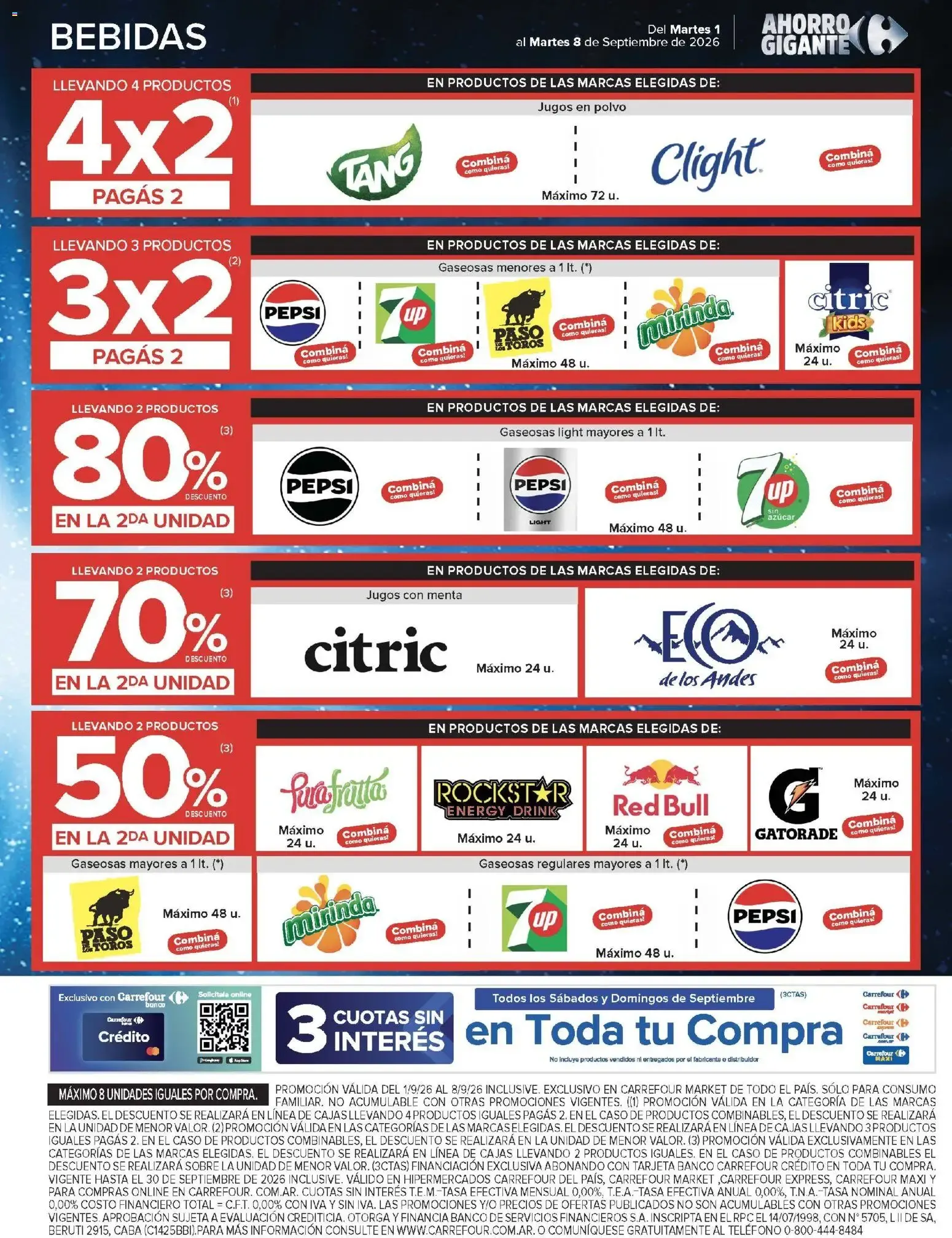 Ofertas de Carrefour - Ofertas Hiper y Market | Ahorro Gigante 1 de septiembre al 8 de septiembre 2026 - Página 49 del catálogo