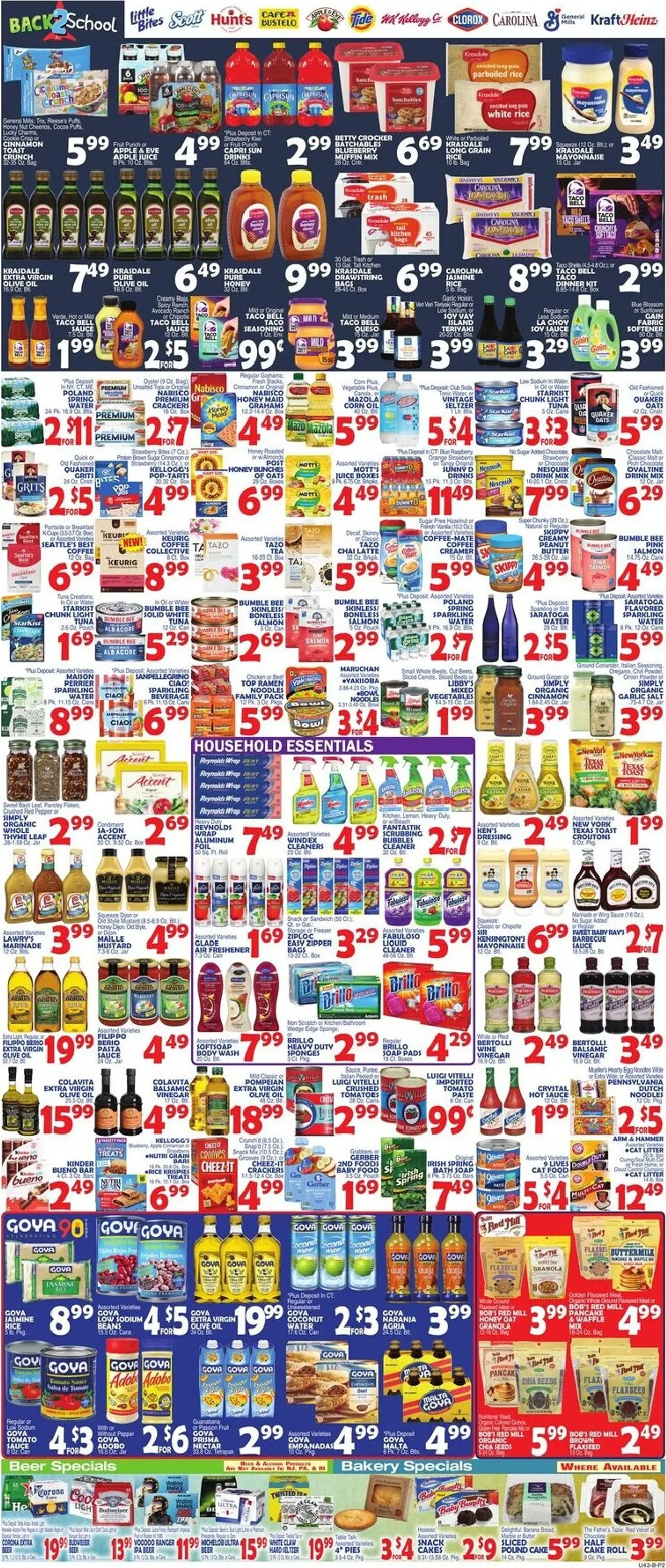 Weekly ad Bravo Supermarkets: Back to School Sale from August 21 to August 27 2026 - Page 2