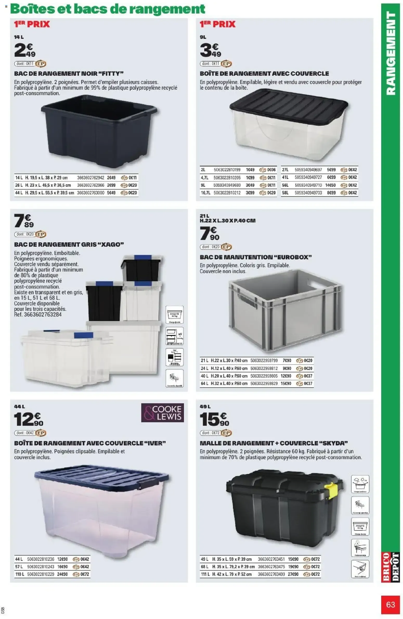 L'OFFICIEL DU BRICOLAGE - Automne du 17 septembre au 1 octobre 2026 - Catalogue page 63
