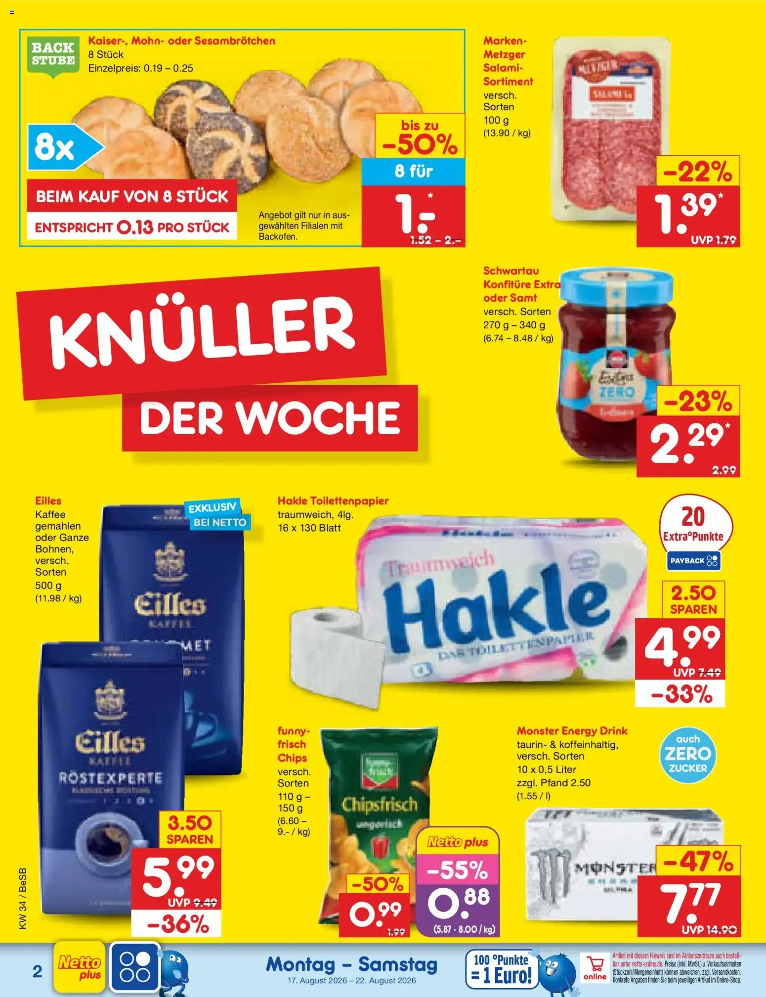 Netto Marken-Discount Prospekt (ab 17.08.2026) » Angebote von 17. August bis 22. August 2026 - Prospekt seite 2