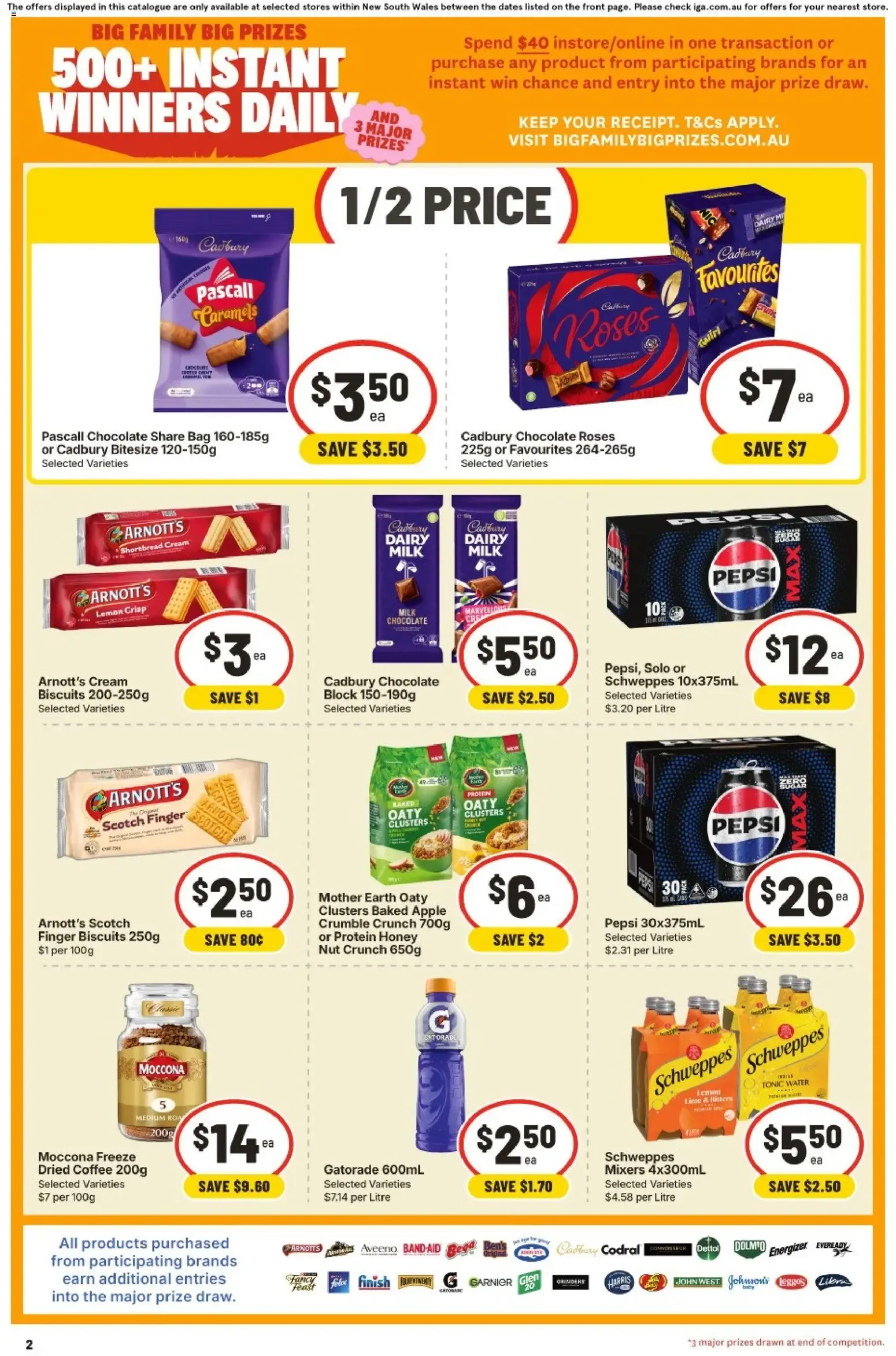 IGA - Big Family Big Prizes: 500+ Instant Winners Daily - Catalogue valid from 8 July to 14 July 2026 - page 2