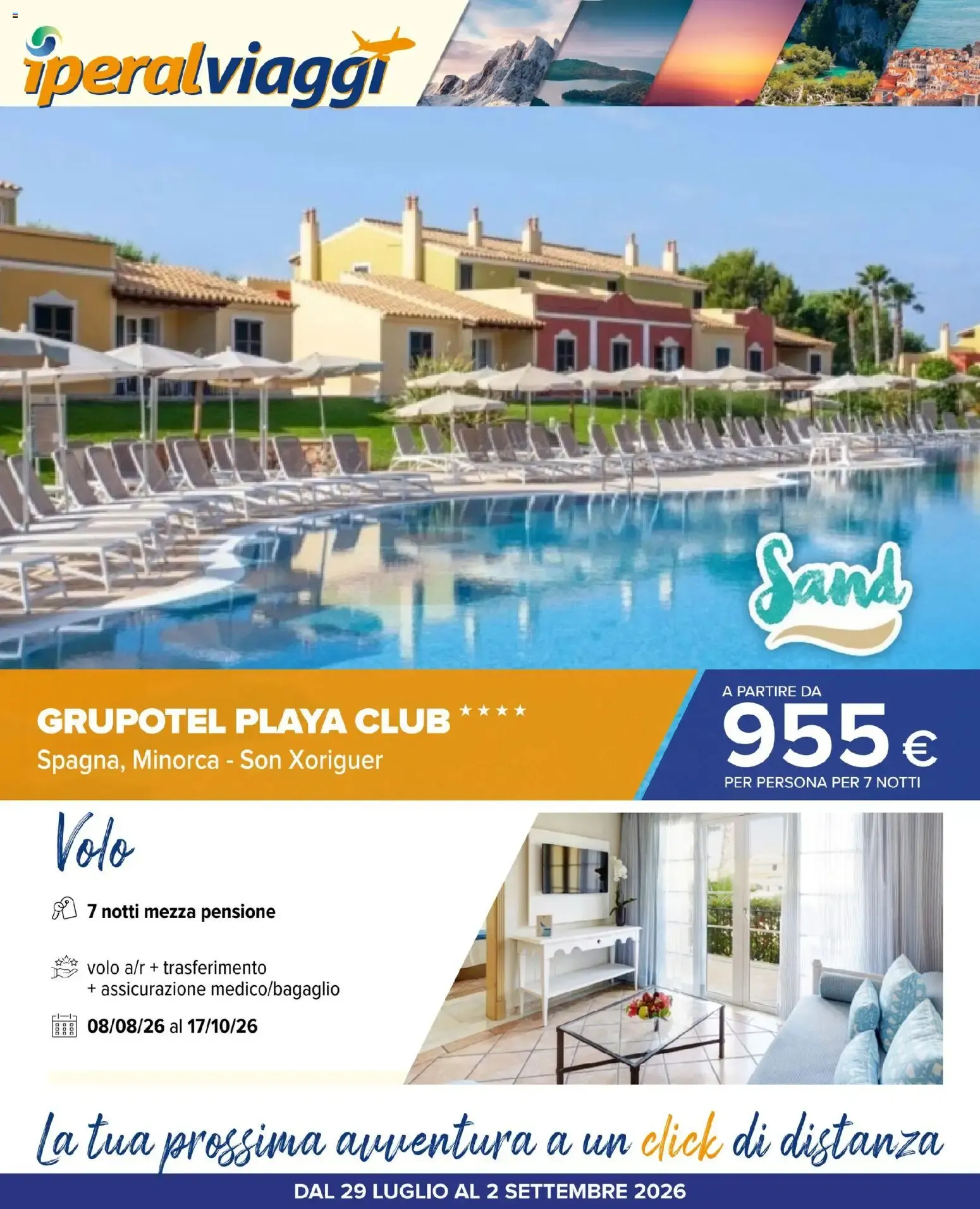 Iperal Viaggi - Oferta Grupotel Playa Club da 29 luglio a 2 settembre di 2026 - Pagina del volantino 1