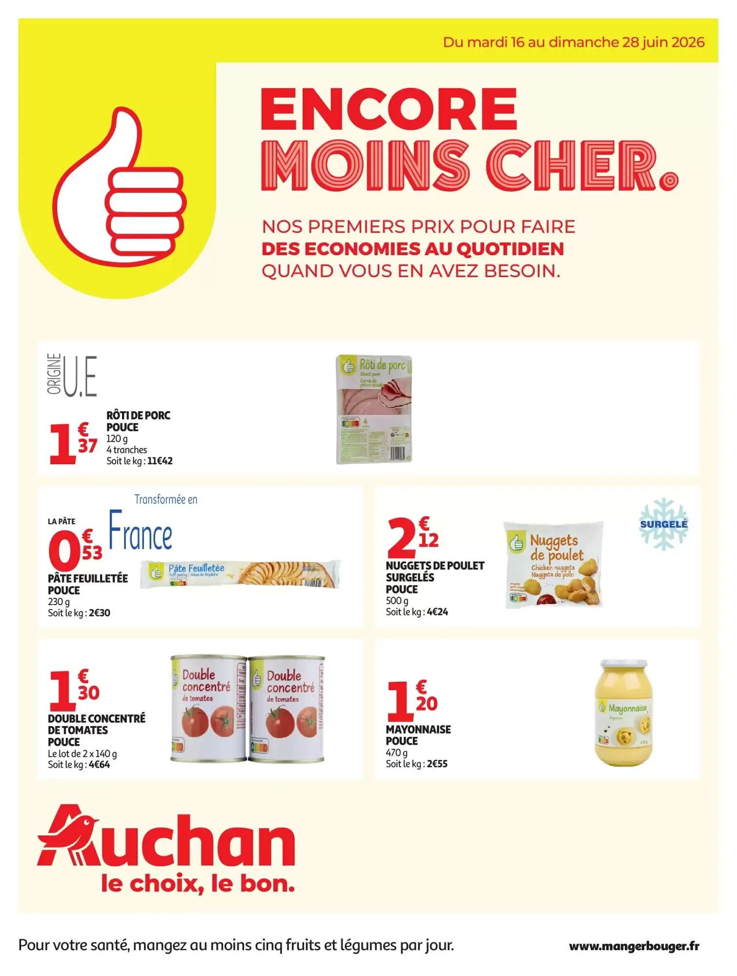 Auchan: Encore Moins Cher