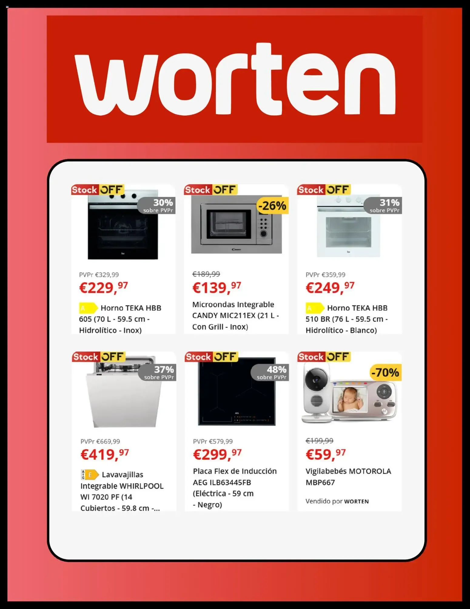 Catálogo de Worten Stock OFF: Hasta -50% en Electrodomésticos 9 de junio al 15 de junio 2026 - Página 4