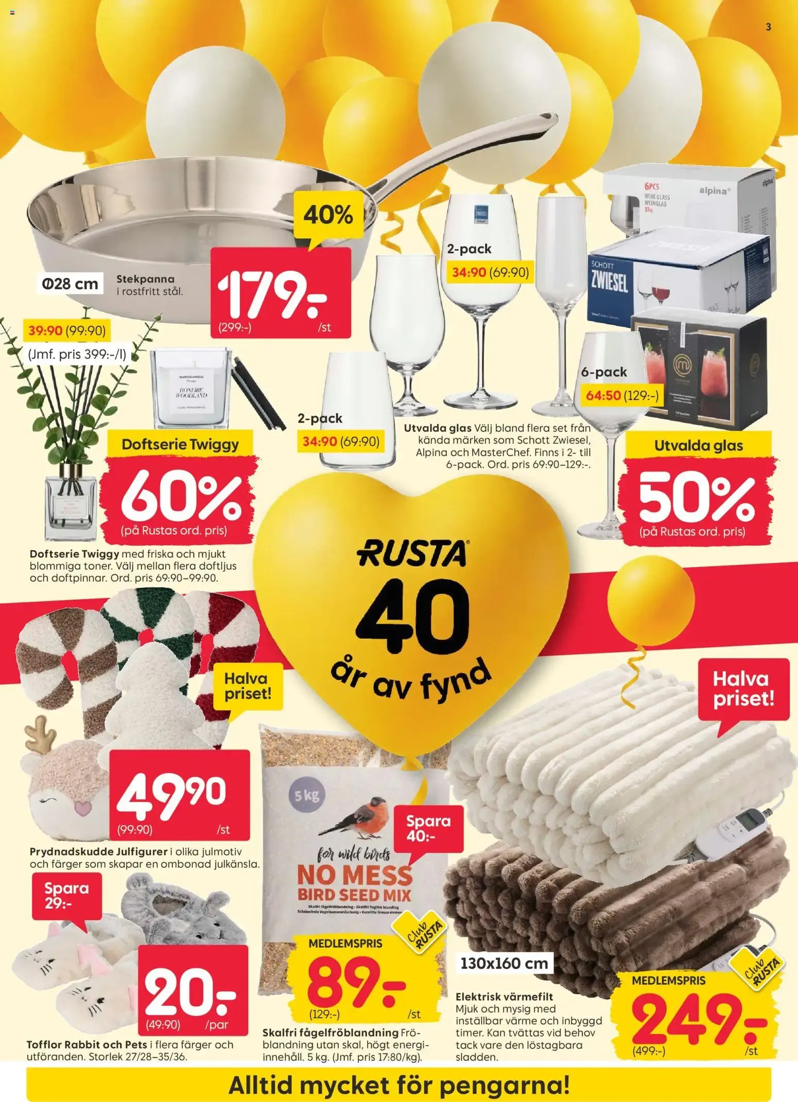 Rusta erbjudanden från 19/10/2026 - 25/10/2026 > Reklamblad nuvarande rabatter från 19 oktober till 25 oktober 2026 - Reklamblad sidor 3