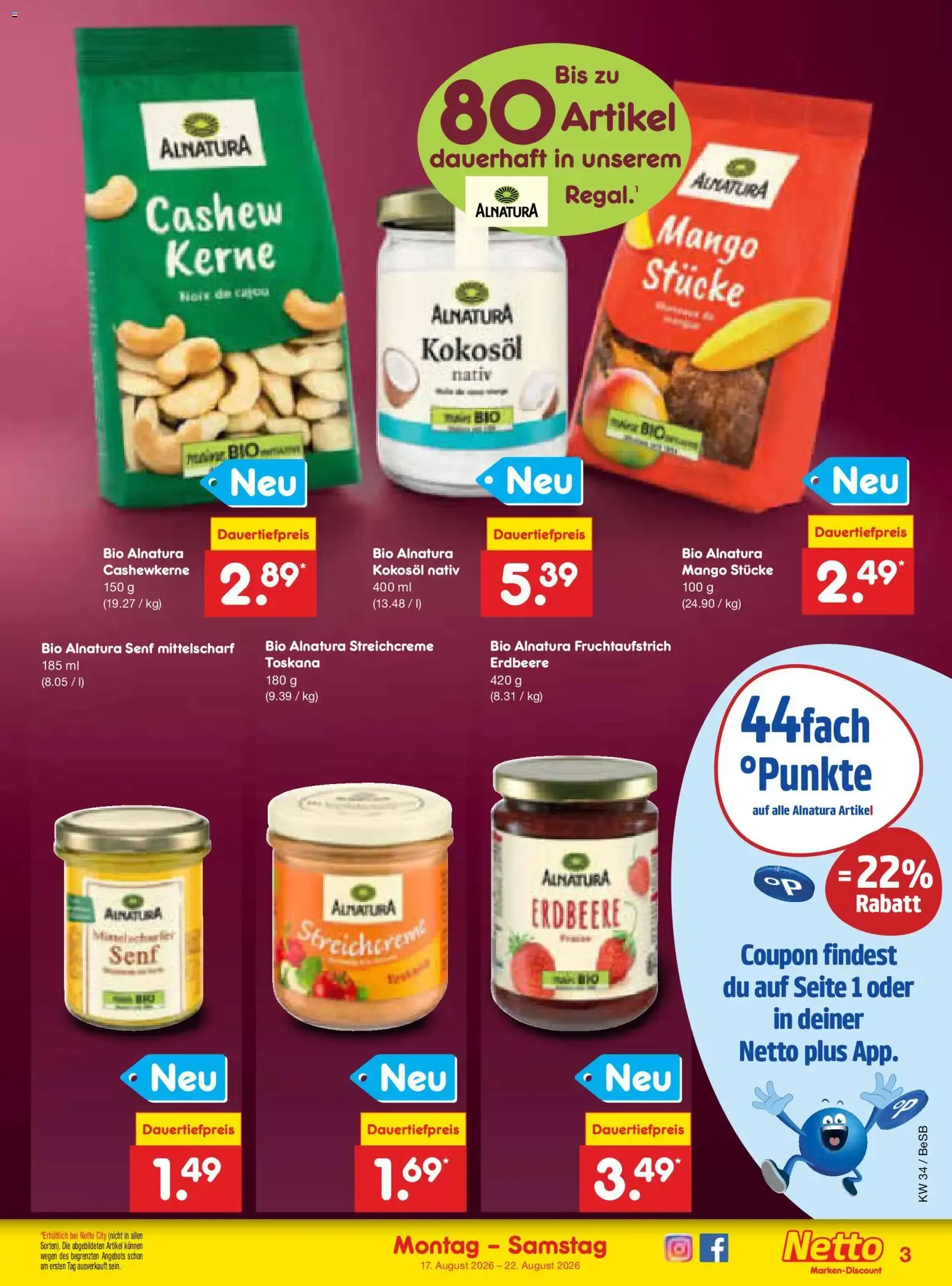Netto Marken-Discount Prospekt (ab 17.08.2026) » Angebote von 17. August bis 22. August 2026 - Prospekt seite 47