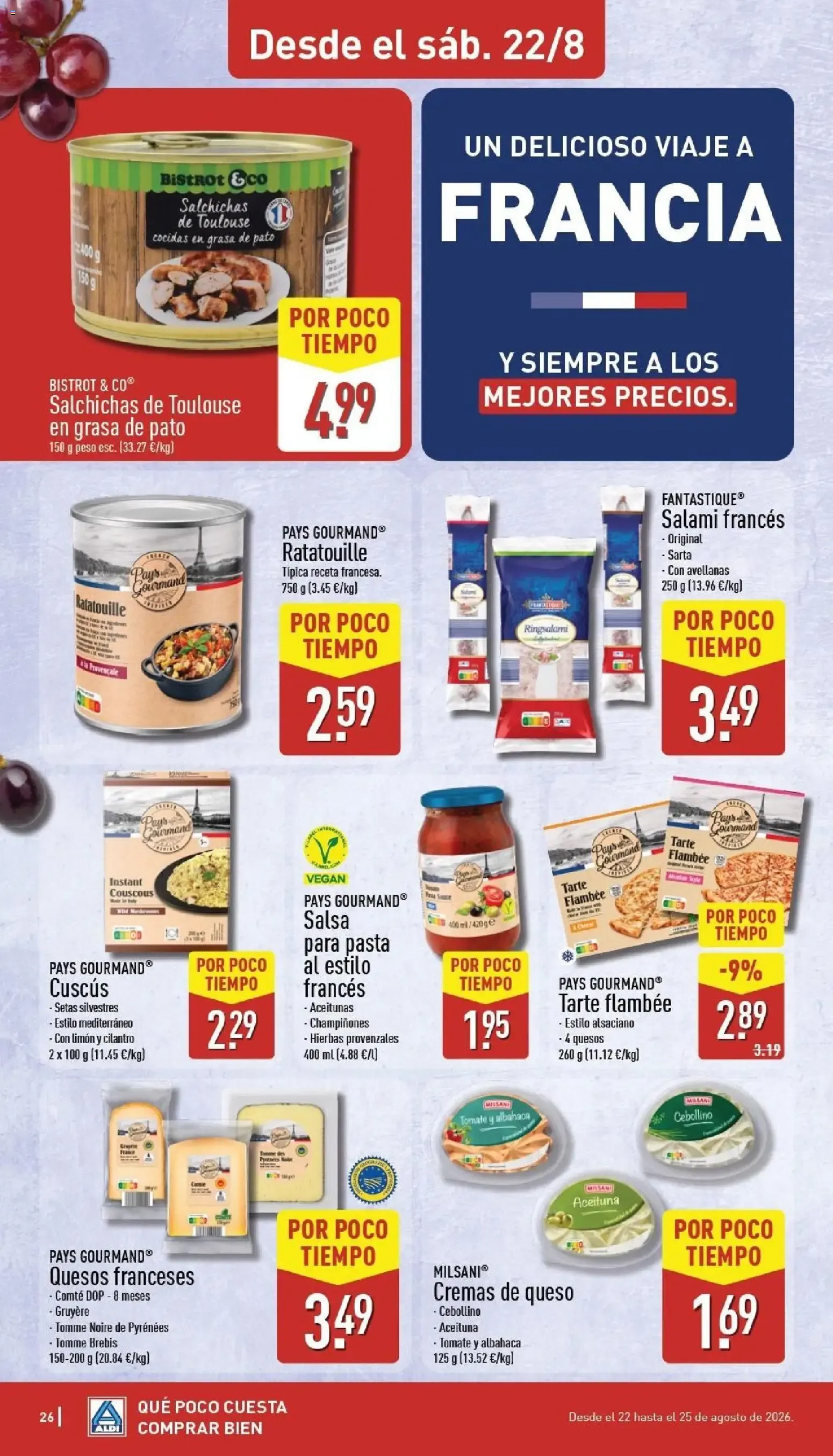 Catálogo de Aldi: Frescura a precios para tirarse a la piscina 17 de agosto al 23 de agosto 2026 - Página 26