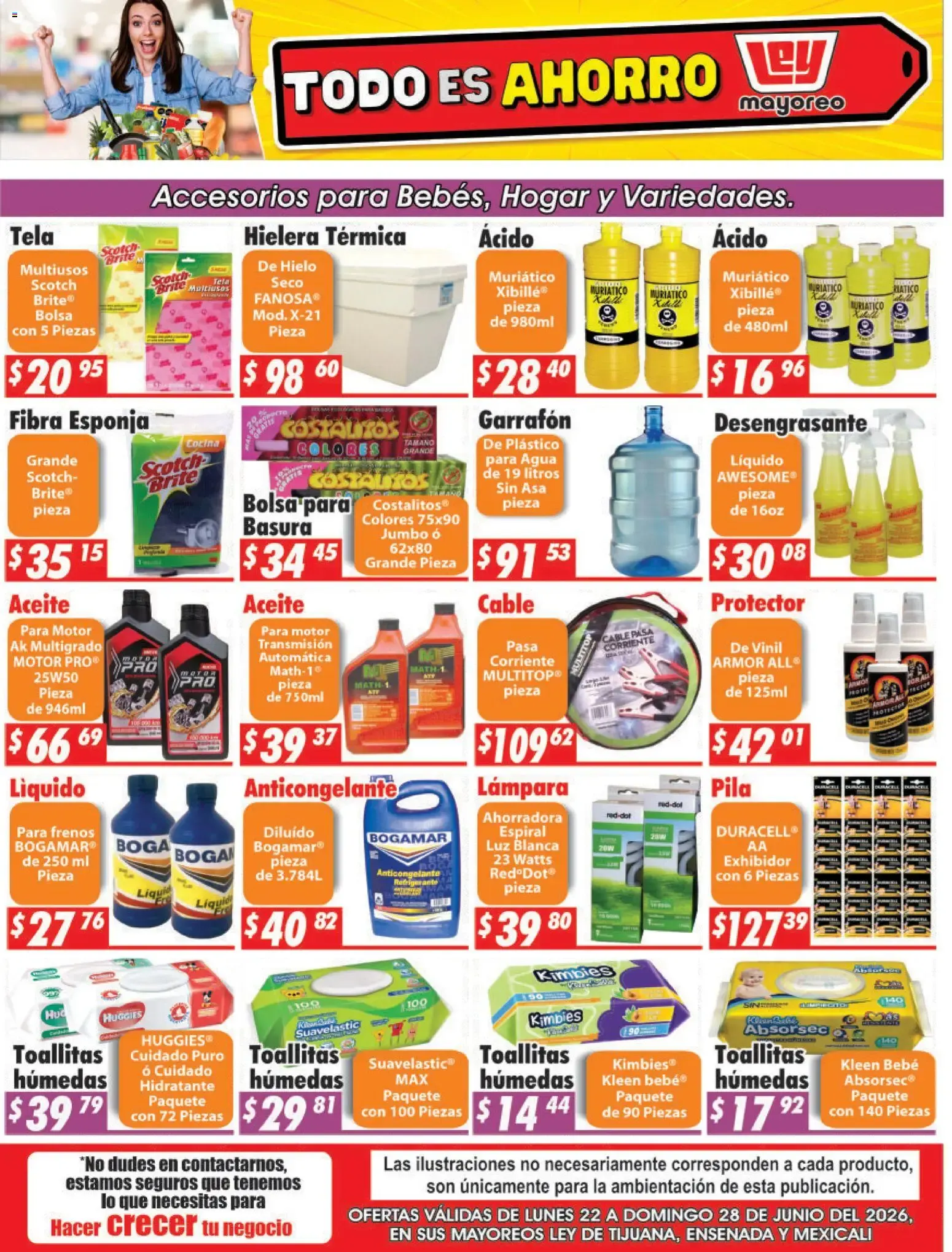 Catálogo de TODO ES AHORRO: Accesorios para Bebés, Hogar y Variedades - Ley Mayoreo 22 de junio al 28 de junio 2026 - Pagina 1