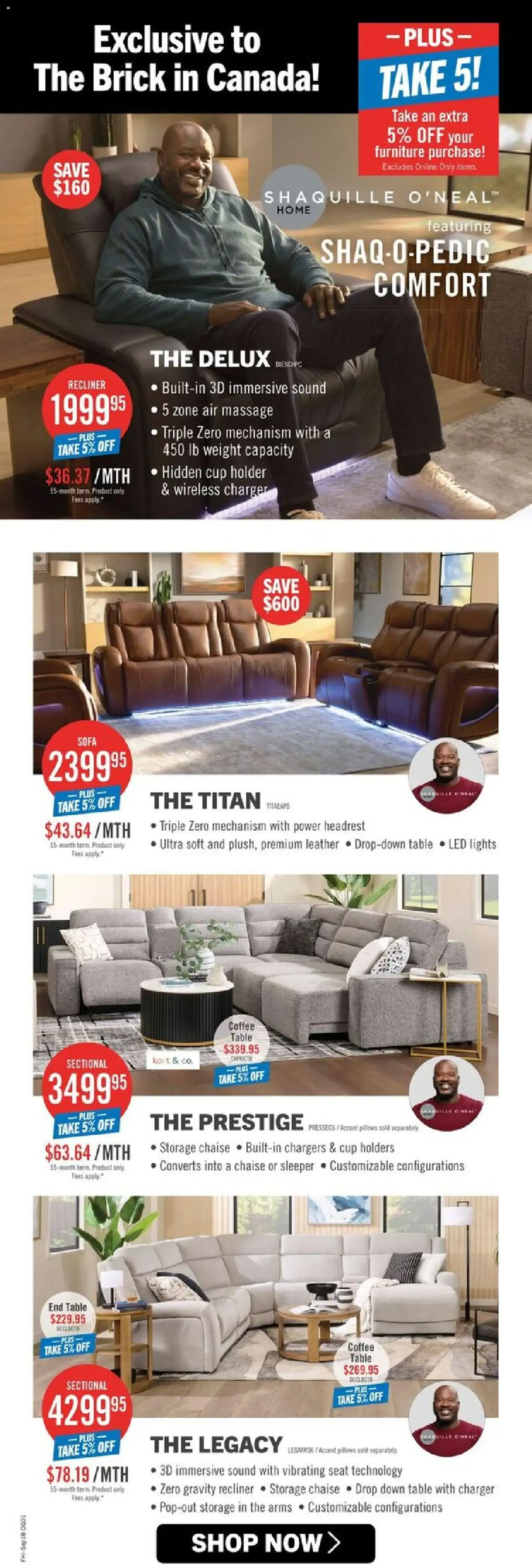 The Brick - Tent Sale Specials: Saving You More from September 18 to September 24 2026 - flyer page 4