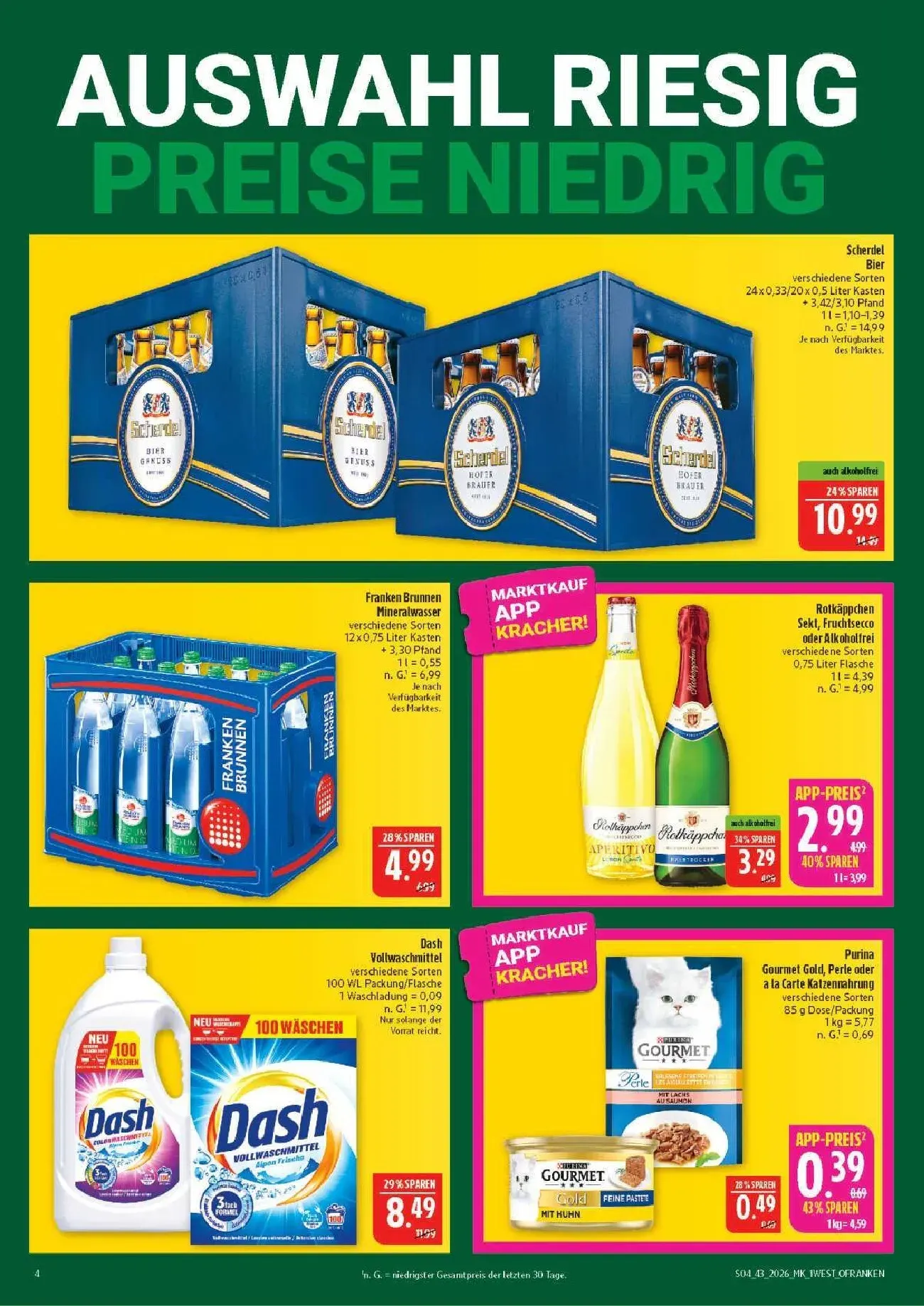 Marktkauf App: Scannen & Clever Sparen von 19. Oktober bis 24. Oktober 2026 - Prospekt seite 4