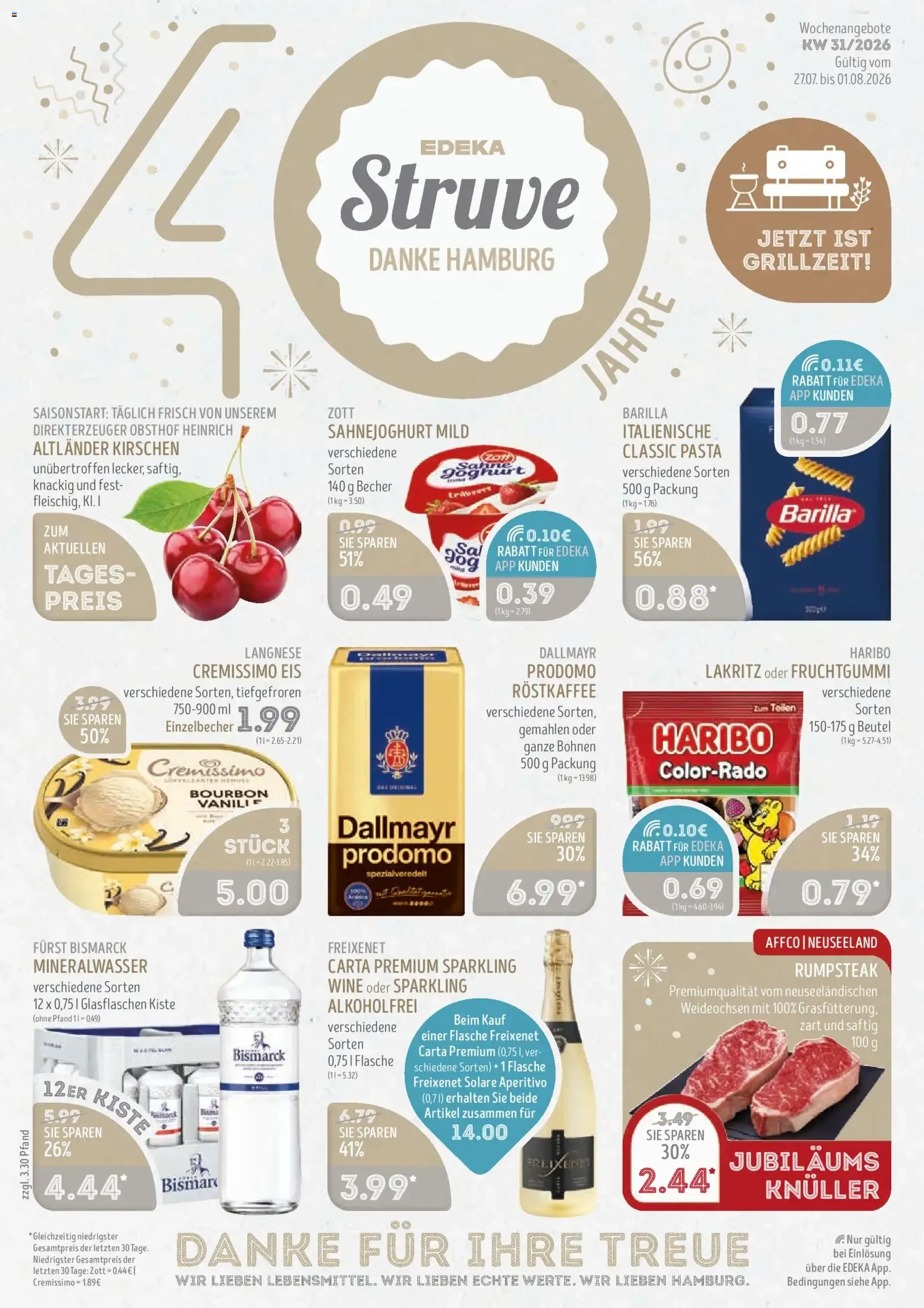 Edeka Struve Prospekt (ab 27.07.2026) zum Blättern von 27. Juli bis 1. August 2026 - Prospekt seite 1