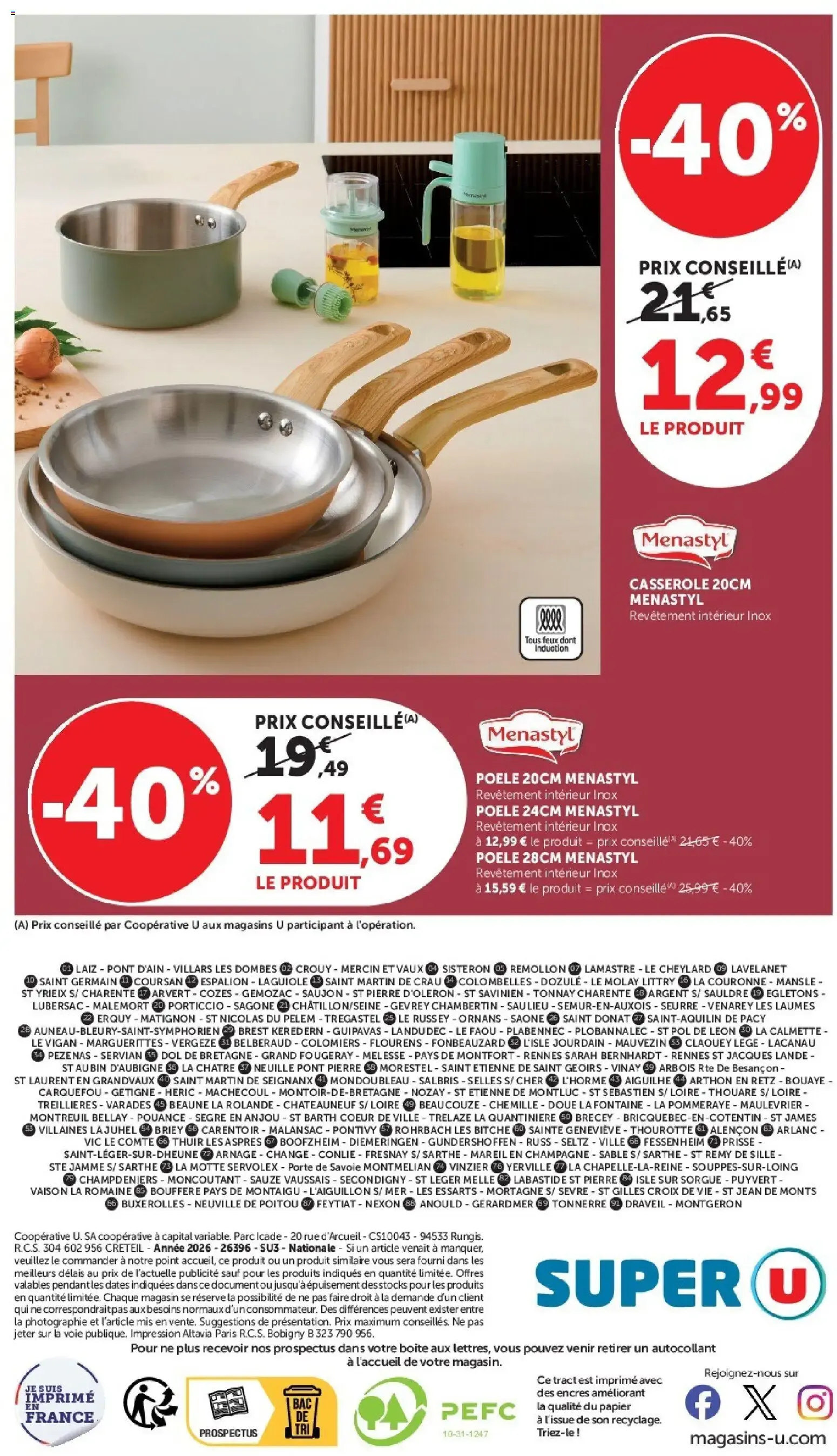 Super U - La Maison à prix bas à partir du 06/10/2026 - promo en ligne du 6 octobre au 18 octobre 2026 - Catalogue page 16