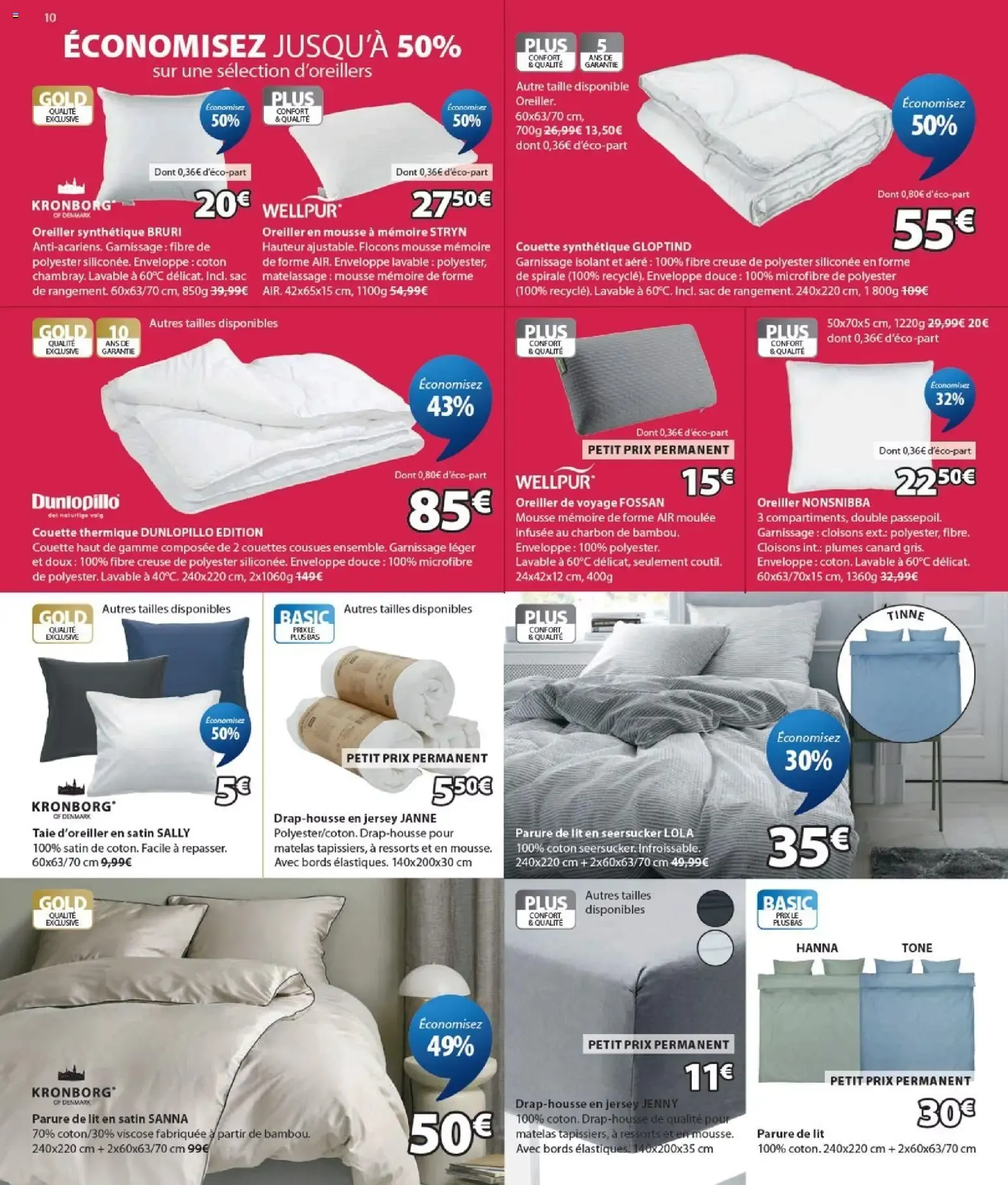 Jysk catalogue à partir du 22/07/2026 - promo en ligne du 22 juillet au 31 août 2026 - Catalogue page 10