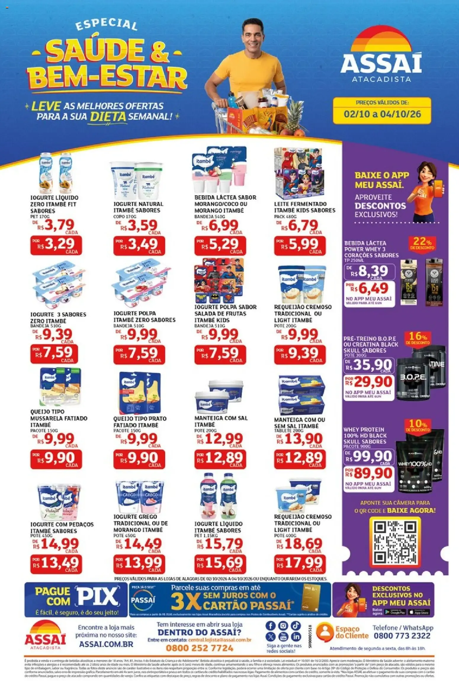 Encarte de Assaí Atacadista ofertas - AL de 02/10/2026 | Promoções Online 2 de outubro até 4 de outubro 2026 - Pagina 1