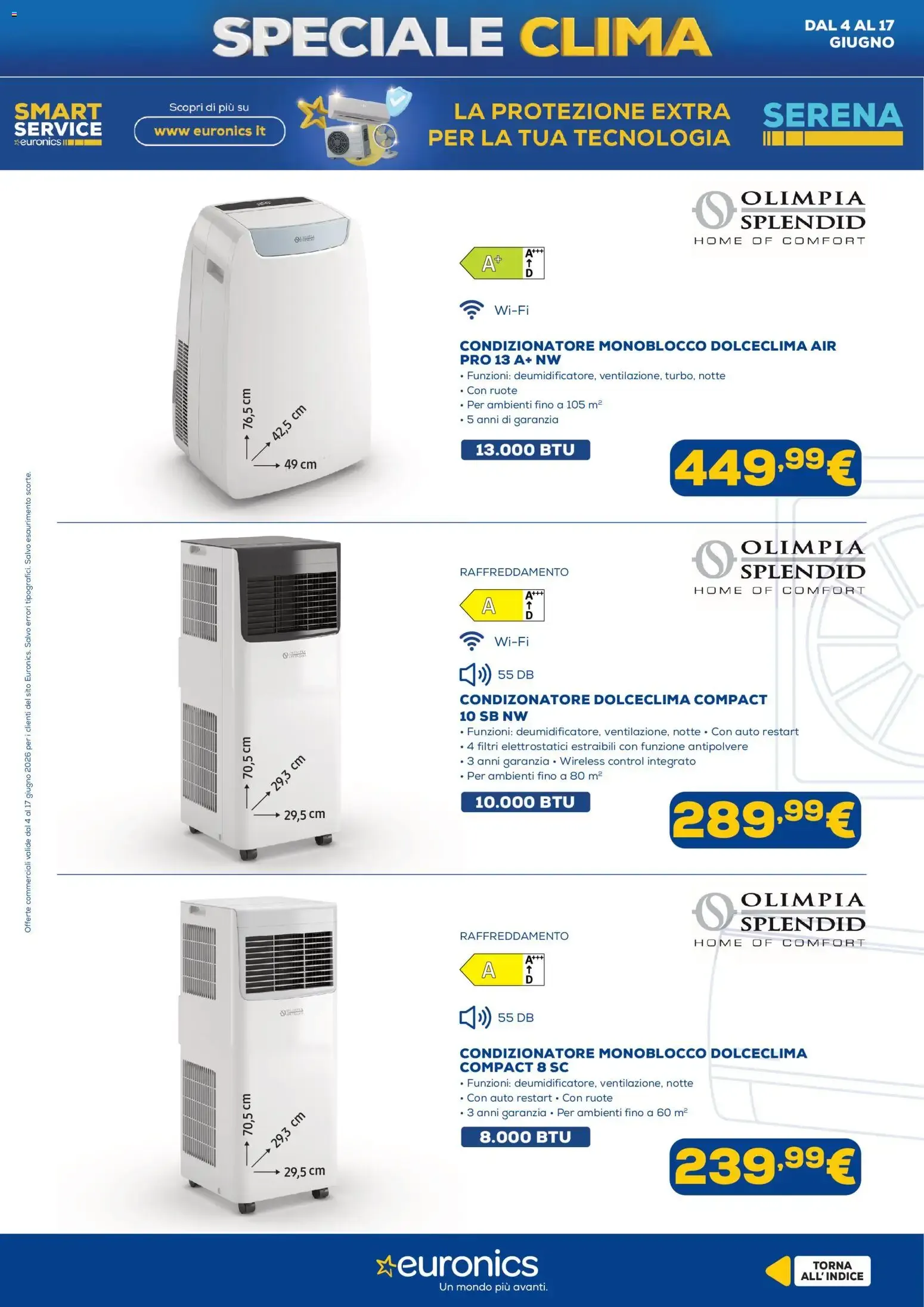 Speciale Clima Euronics: rinfresca casa con efficienza e stile da 4 giugno a 17 giugno di 2026 - Pagina del volantino 18