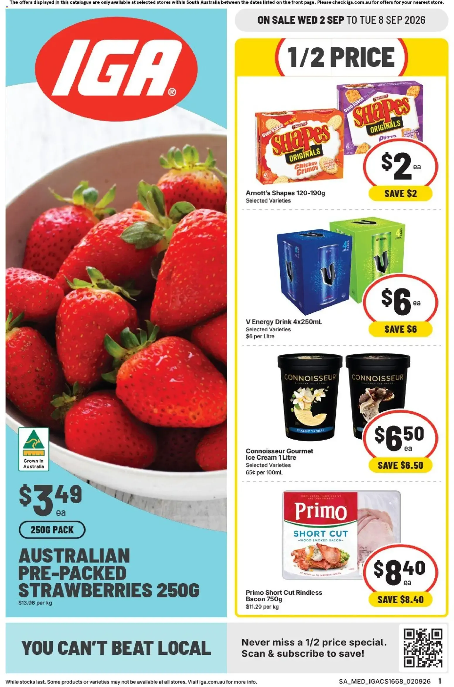 IGA catalogue valid from 02/09/2026 > Online Australia - Catalogue valid from 2 September to 8 September 2026 - page 1