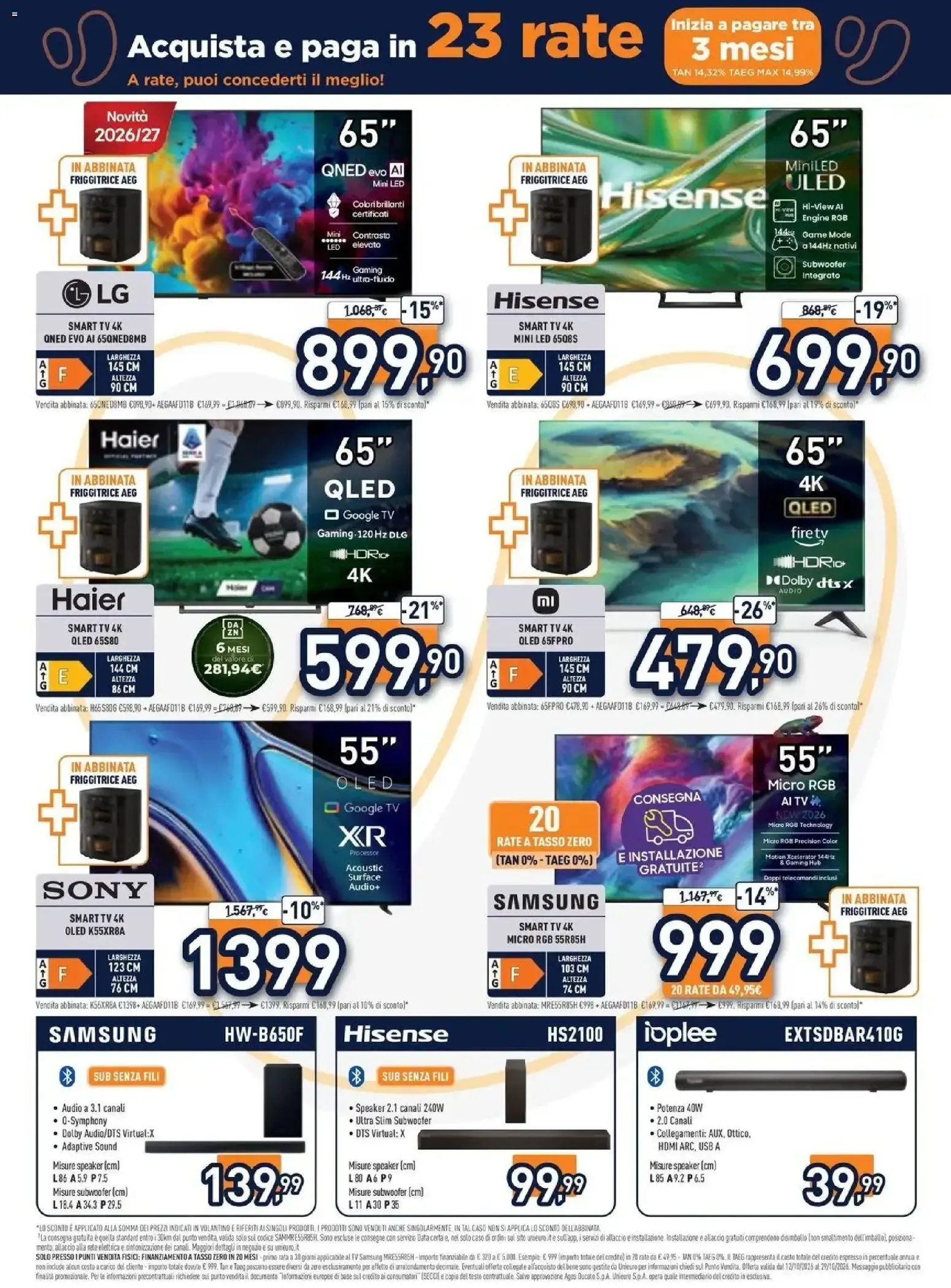 Nuovo Unieuro volantino Più gusto alle tue passioni dal 12/10/2026 > offerte anteprima 🛍️ da 12 ottobre a 29 ottobre di 2026 - Pagina del volantino 3