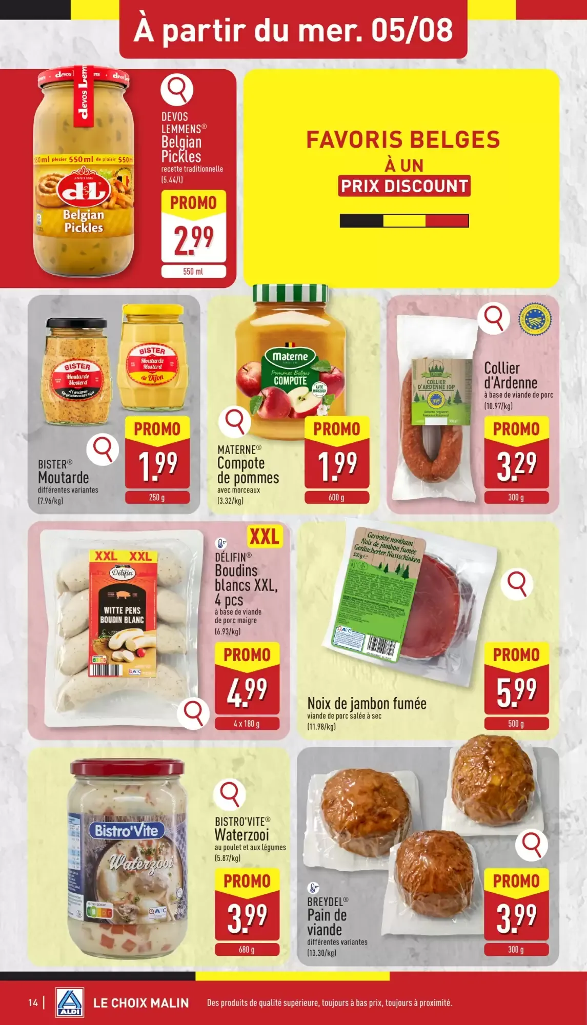ALDI Dépliant du lun. 03/08 au sam. 08/08 inclus van 3 augustus tot 8 augustus 2026 - folder pagina 14