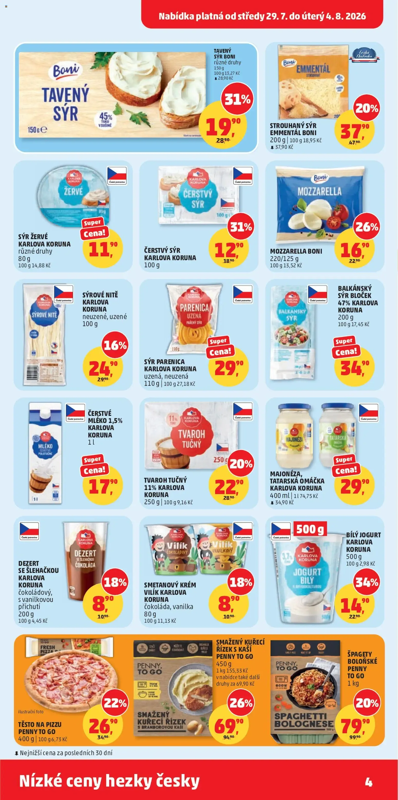 PENNY leták na příští týden (29.07.2026) - 29. července 4. srpna 2026 - Page 4