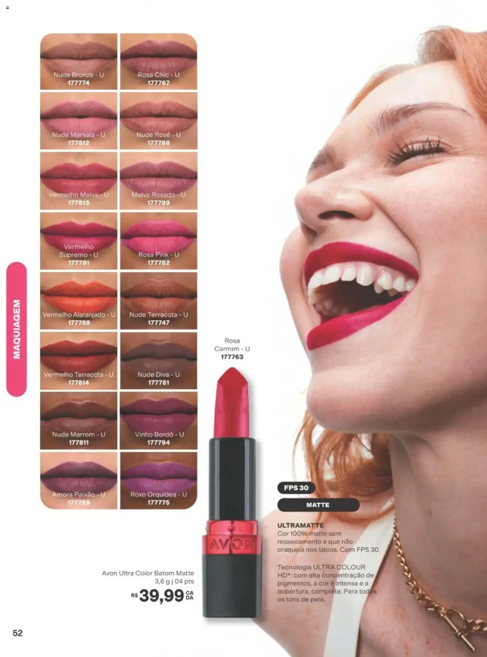 Encarte de Avon - Novo Sérum Lip Gloss - Ciclo 15/2026 21 de setembro até 12 de outubro 2026 - Pagina 52
