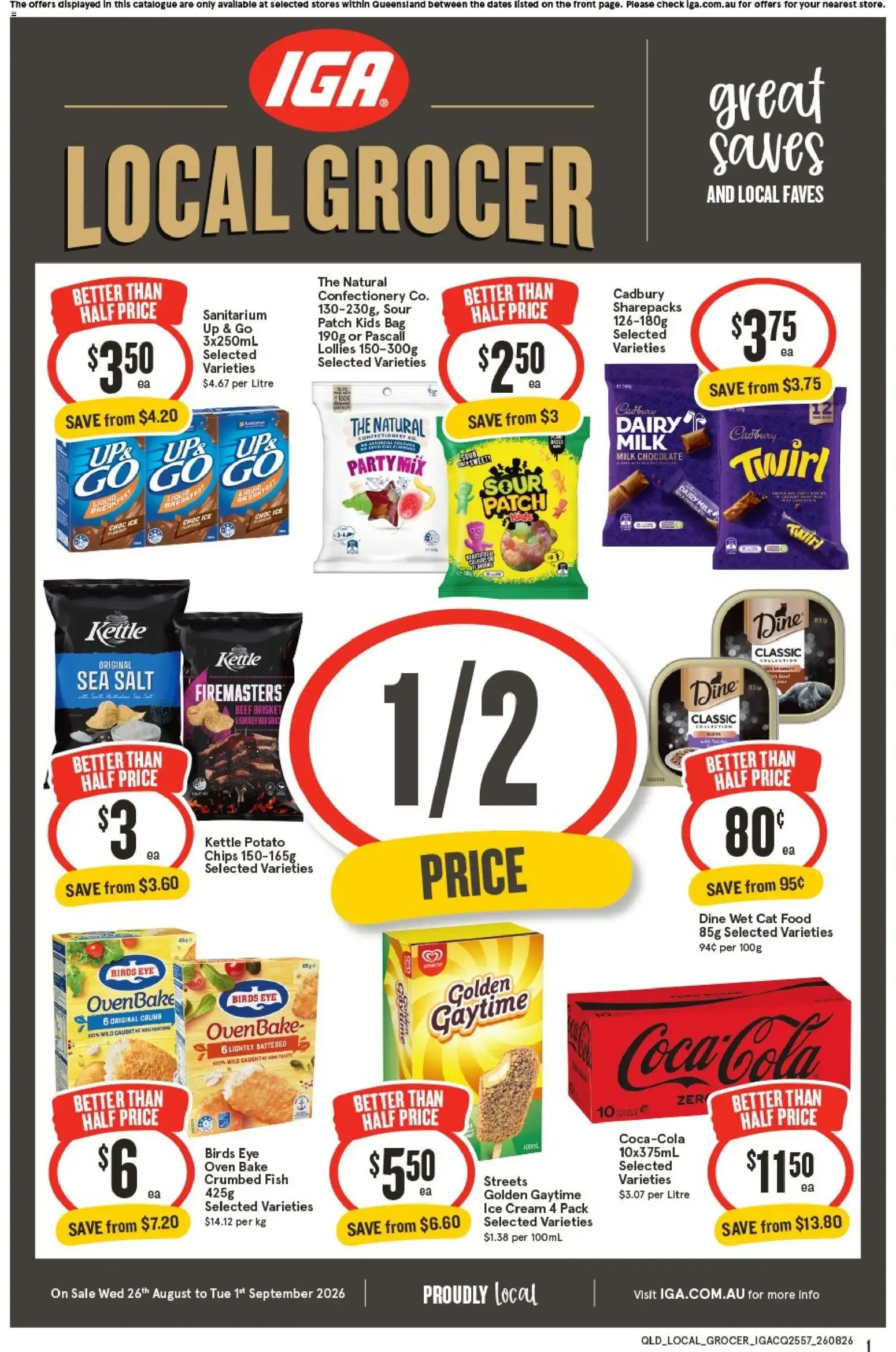 IGA Local Grocer - Grandes Ahorros - Catalogue valid from 26 August to 1 September 2026 - page 1